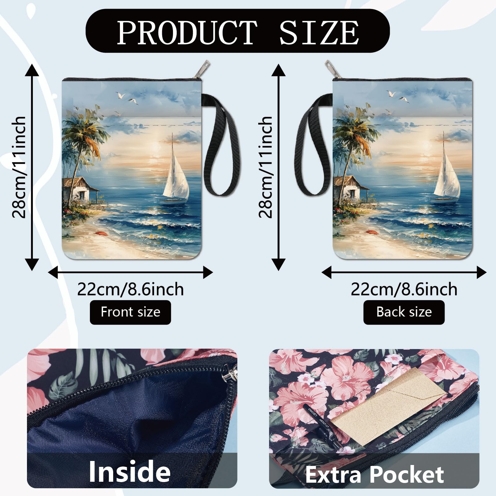 Copertina Per Libri Marmorizzata Craspire - Viola, Con Cerniera E Tasca, Lavabile - Foto 9