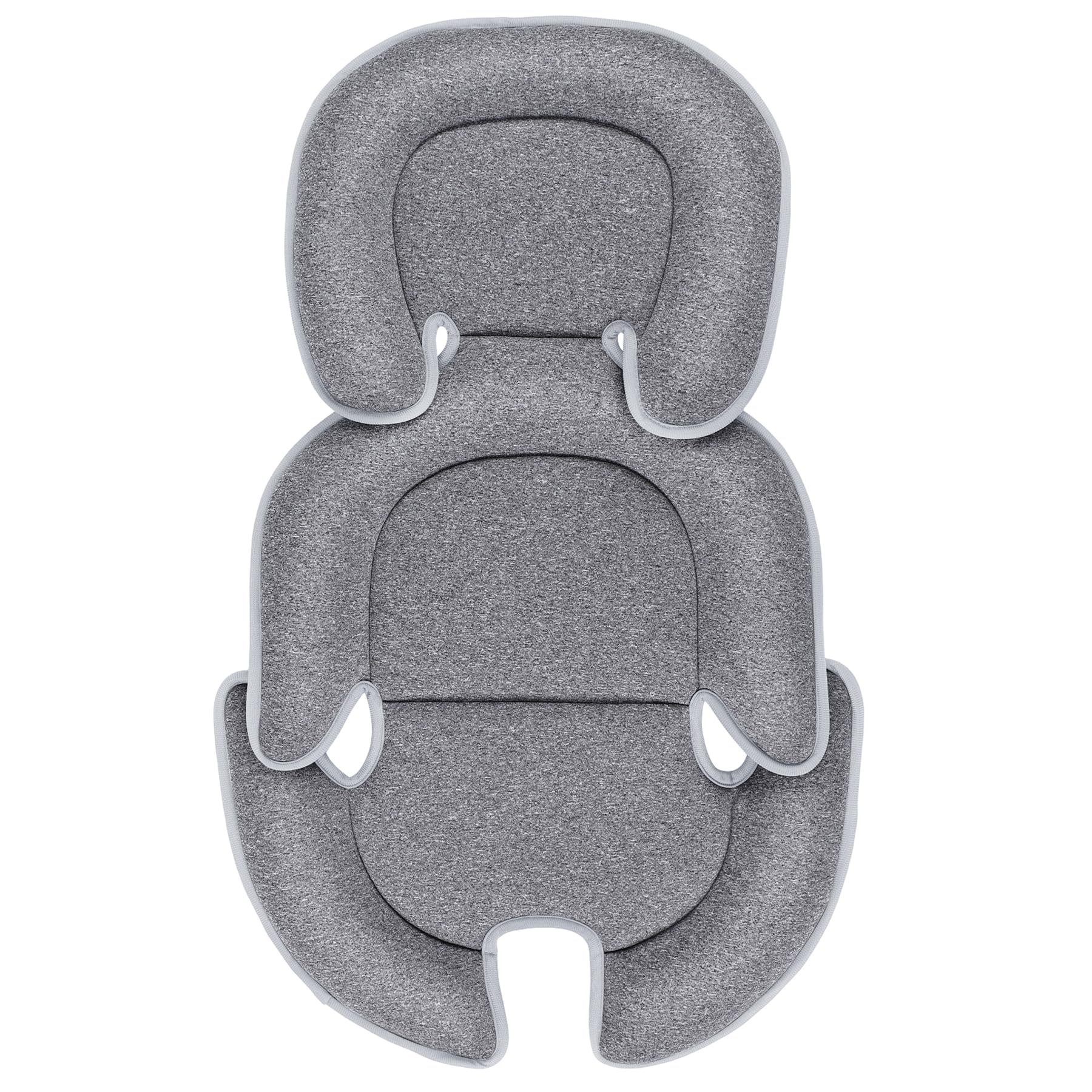 Head and Body Support Pillow, Soft Infant Car Seat Insert for Newborn to Toddler, Stroller Cushion Pad for Boys and Girls, Fits for Stroller, Swing, Bouncer(Grey)