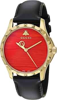 Amazon.co.jp: Gucci スイスクォーツ ゴールド調 レザー ドレス