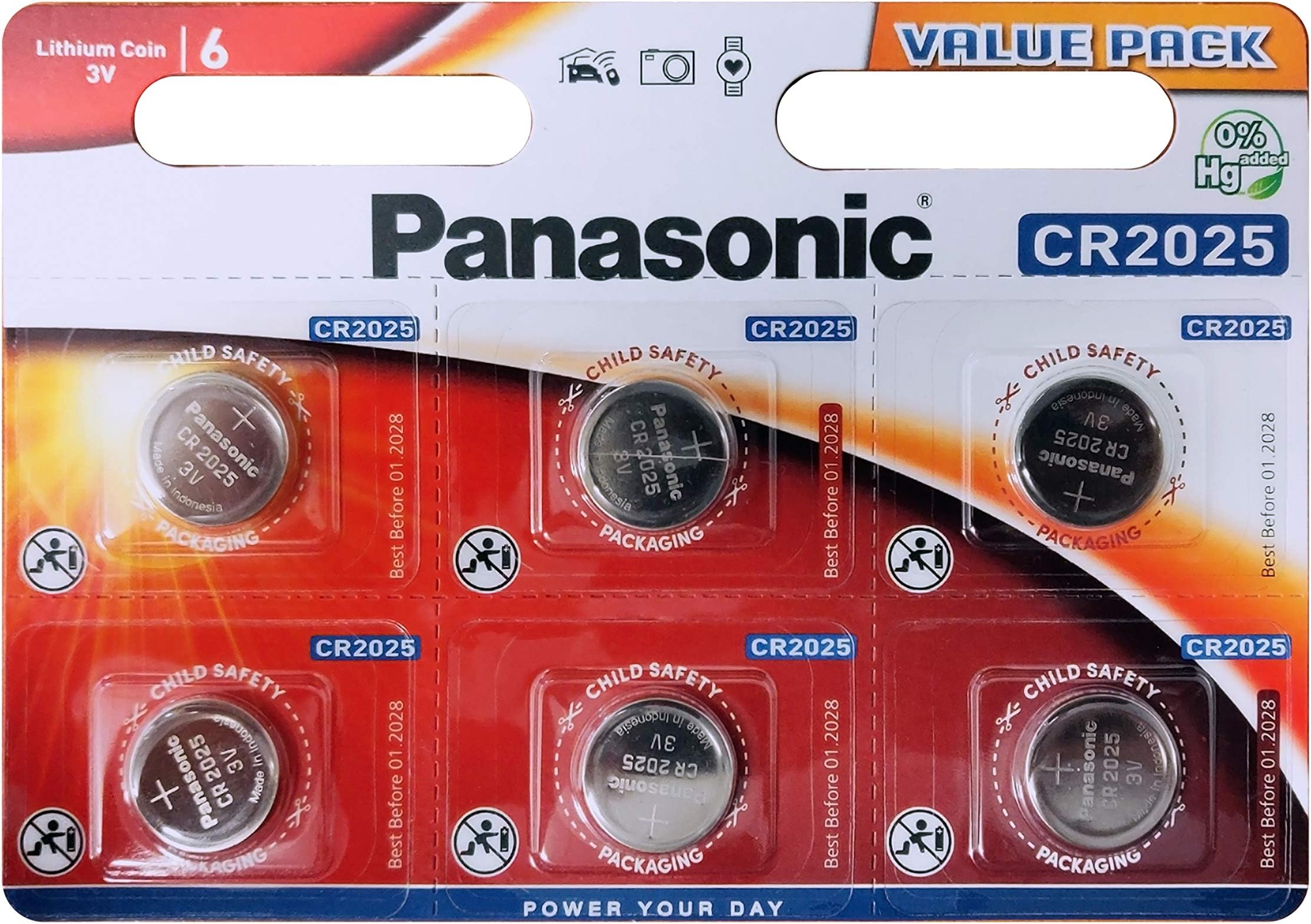2025 Knopfzelle VARTA CR2025 Knopfbatterie | Lithium Knopfzelle | 10x Stück VARTA CR2025 Knopfzellen 10 Stück