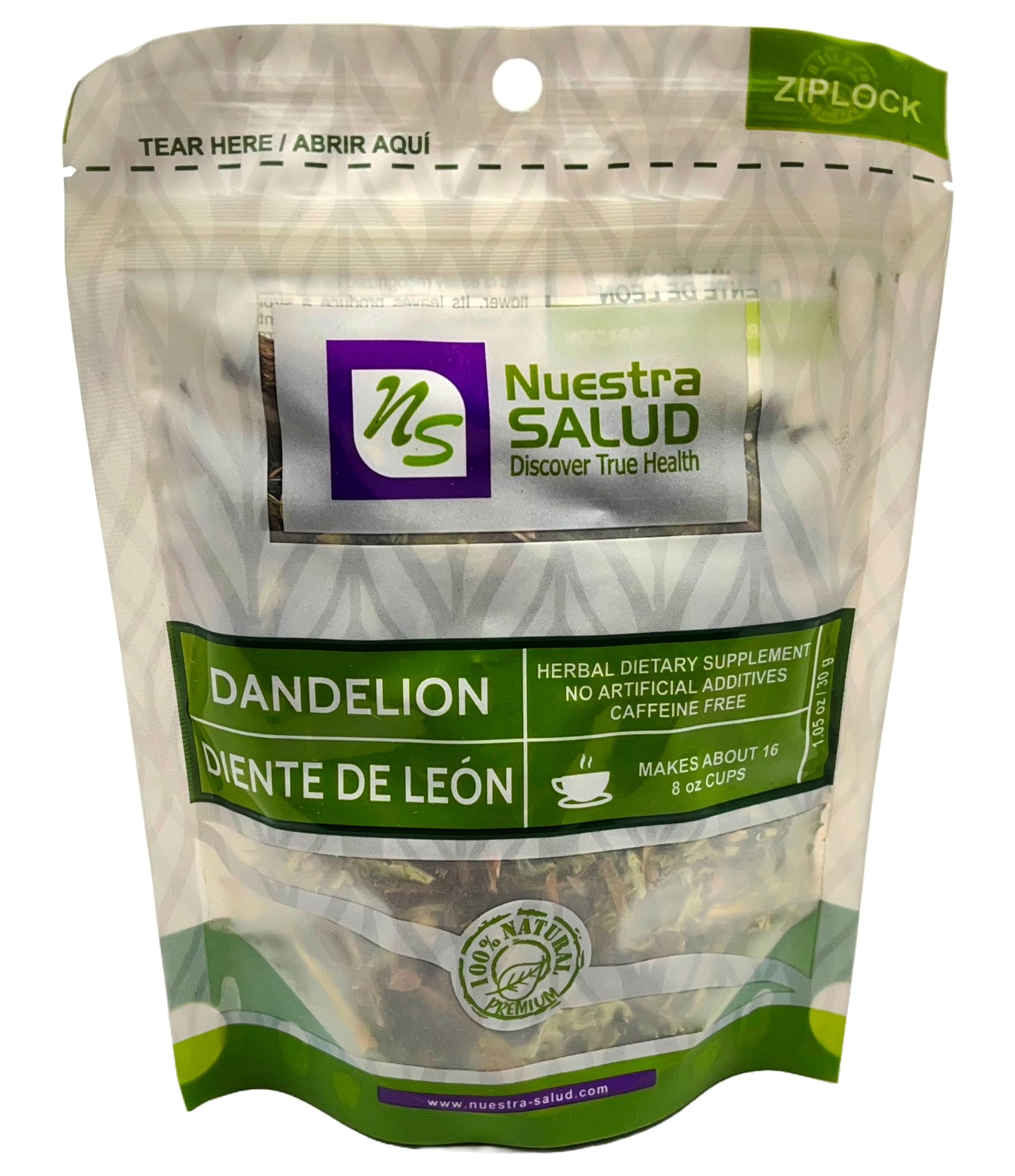 Roasted Dandelion Root Tea - Herbal Tea - For the Maintenance of Good Health - Zip-Lock 30g 1.05oz - 100% Natural Diente de Leon Te product thumbnail 2