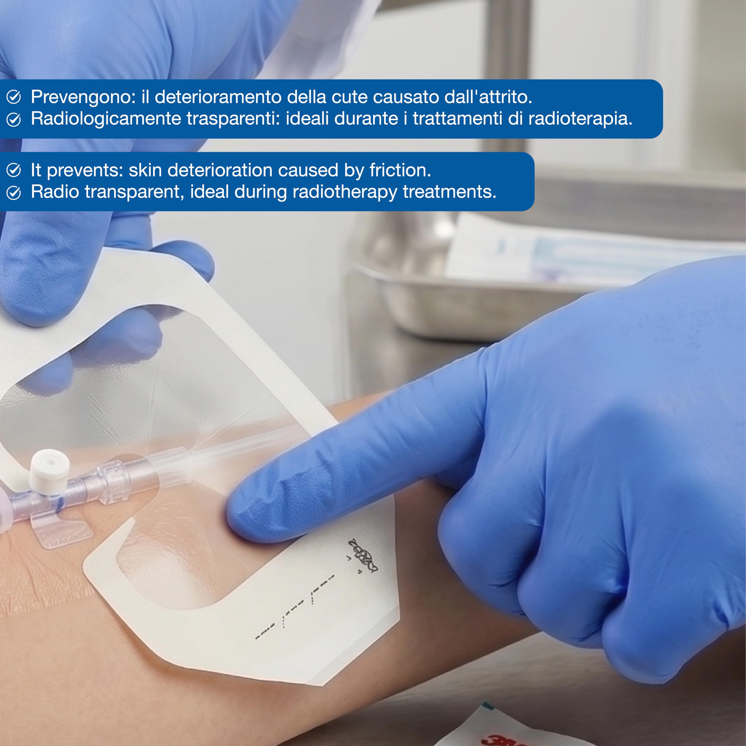 3M - Tegaderm medicazione trasparente ed impermeabile, sterile, 10x12cm, confezione da 50, 34901