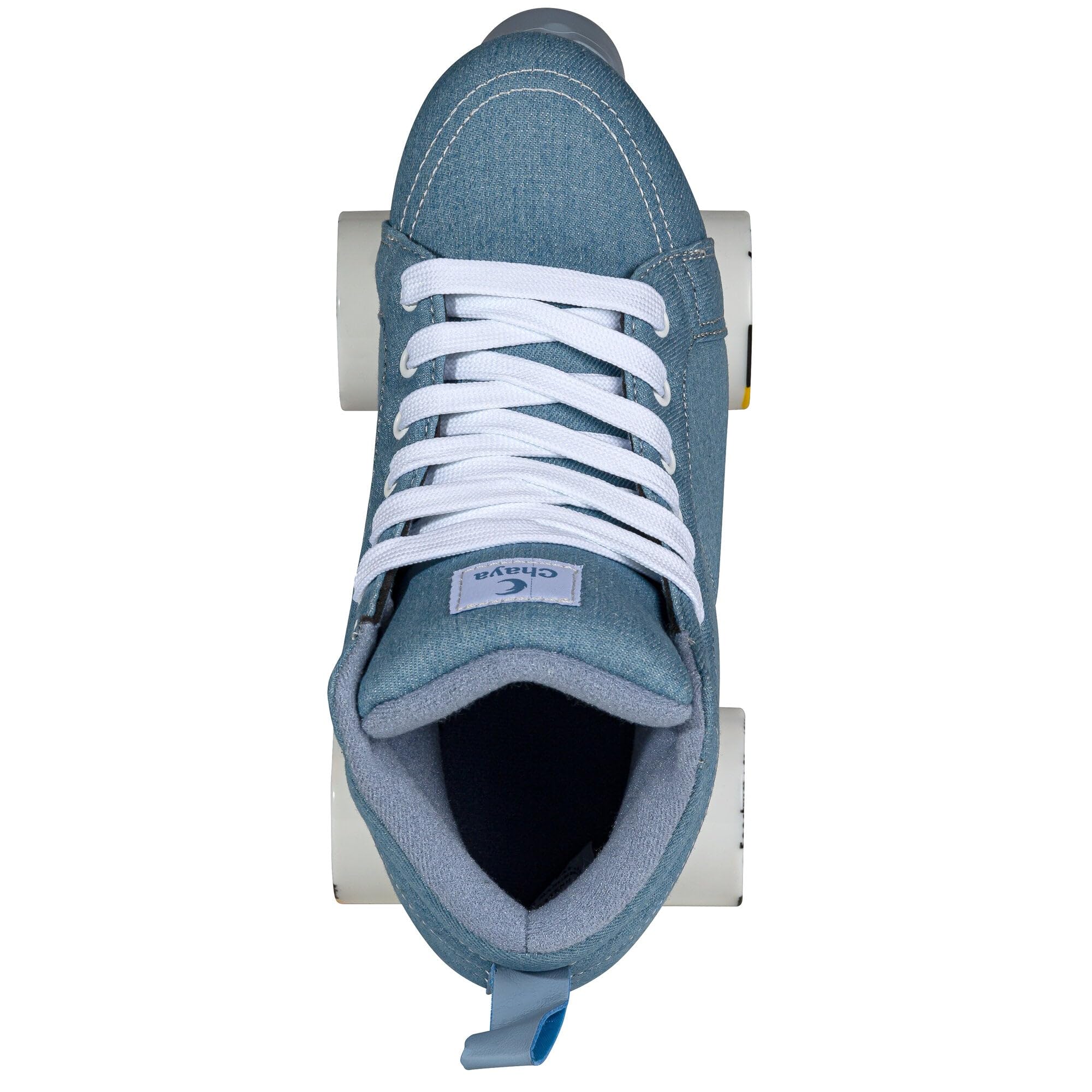 Chaya Rollschuhe Denim - Roller Skates für Damen und Herren im Retro-Look für Roller-Disco - Roll-Schuhe in Blauer Denim