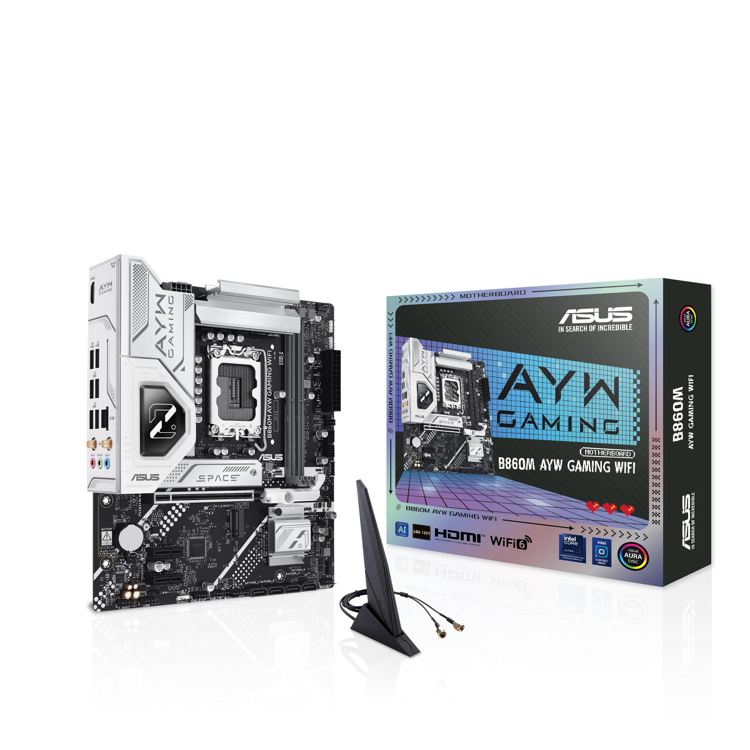 ASUS B860M AYW Gaming WiFi Supports 2 x M.2 Slots and 4 x SATA 6Gb/s Ports, DDR5, 1 x HDMI Port, 1 x PCIe 4.0 x16 Slot-picture-21