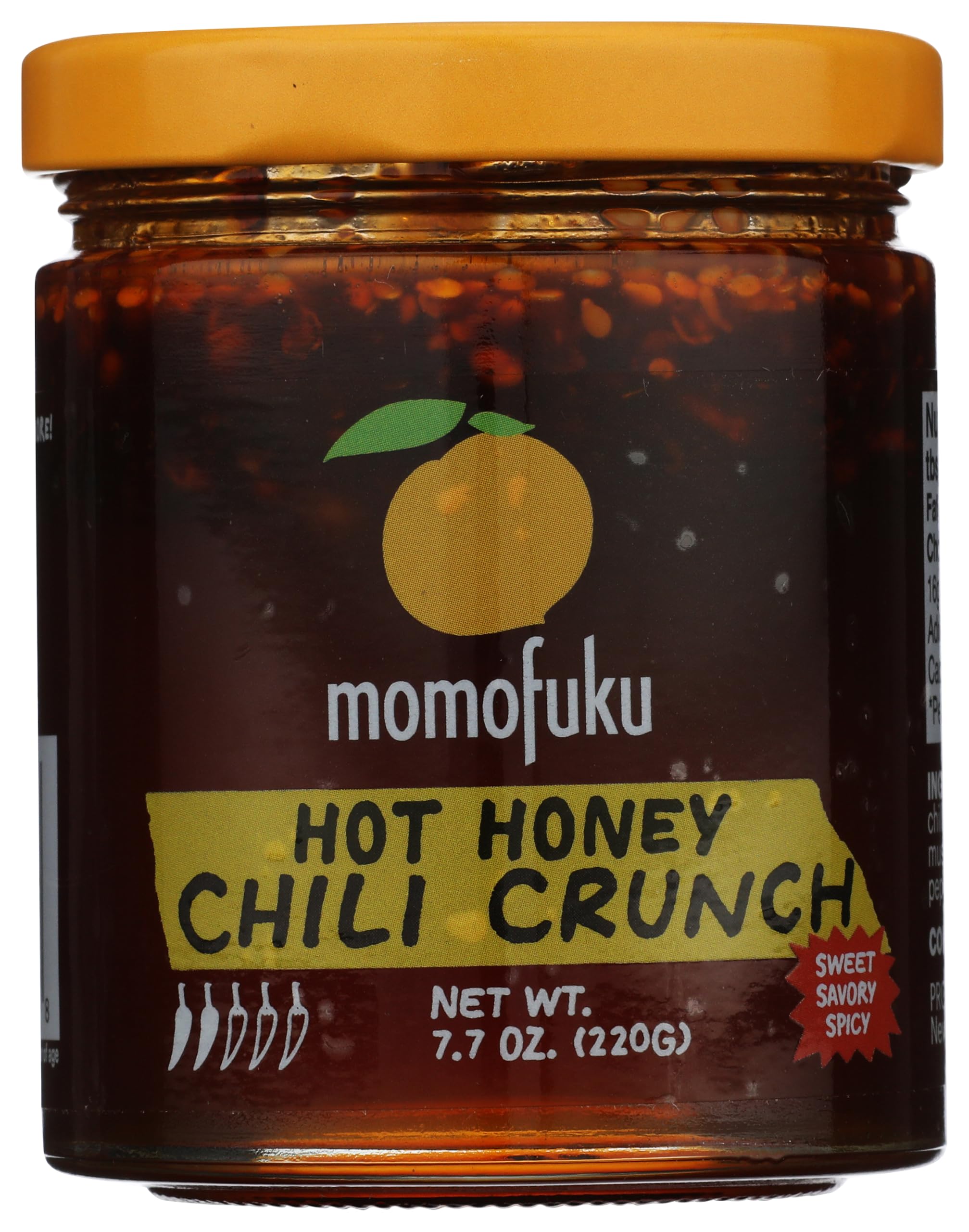 Momofuku Hot Honey Chili Crunch von David Chang 218.3 g, Öl mit Premium Wildblumenhonig, Knoblauch und Schalotten, Chili Crisp zum Kochen, als Sauce oder Topping