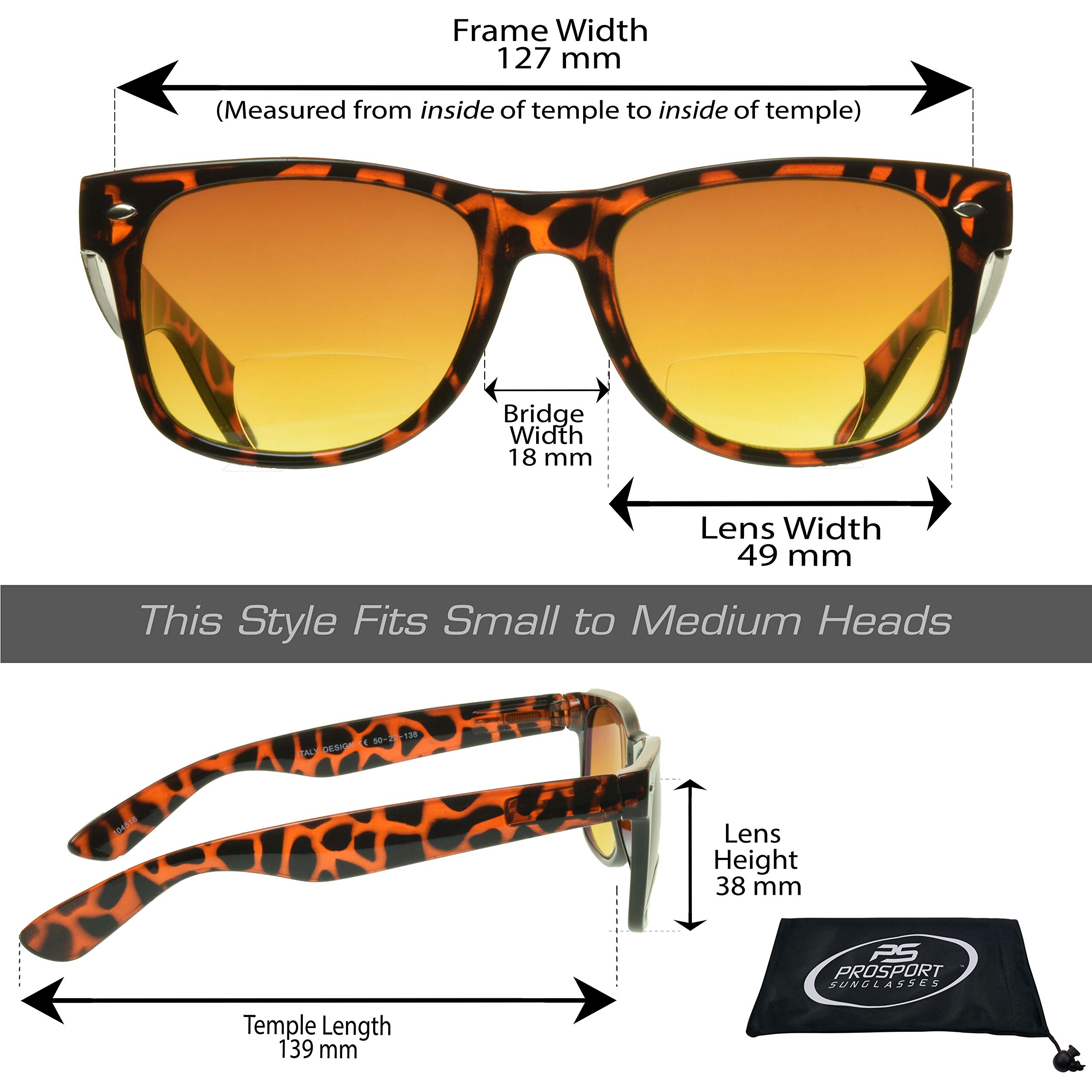 proSPORT Bifocal Sunglasses Readers UV400 Protection Horn Rim Retro HD Copper Amber Blue Block 4.00 Outdoors Sun Reader Men Women 1.00 1.25 1.50 1.75 2.00 2.25 2.50 2.75 3.00 3.25 3.50 4.00 36