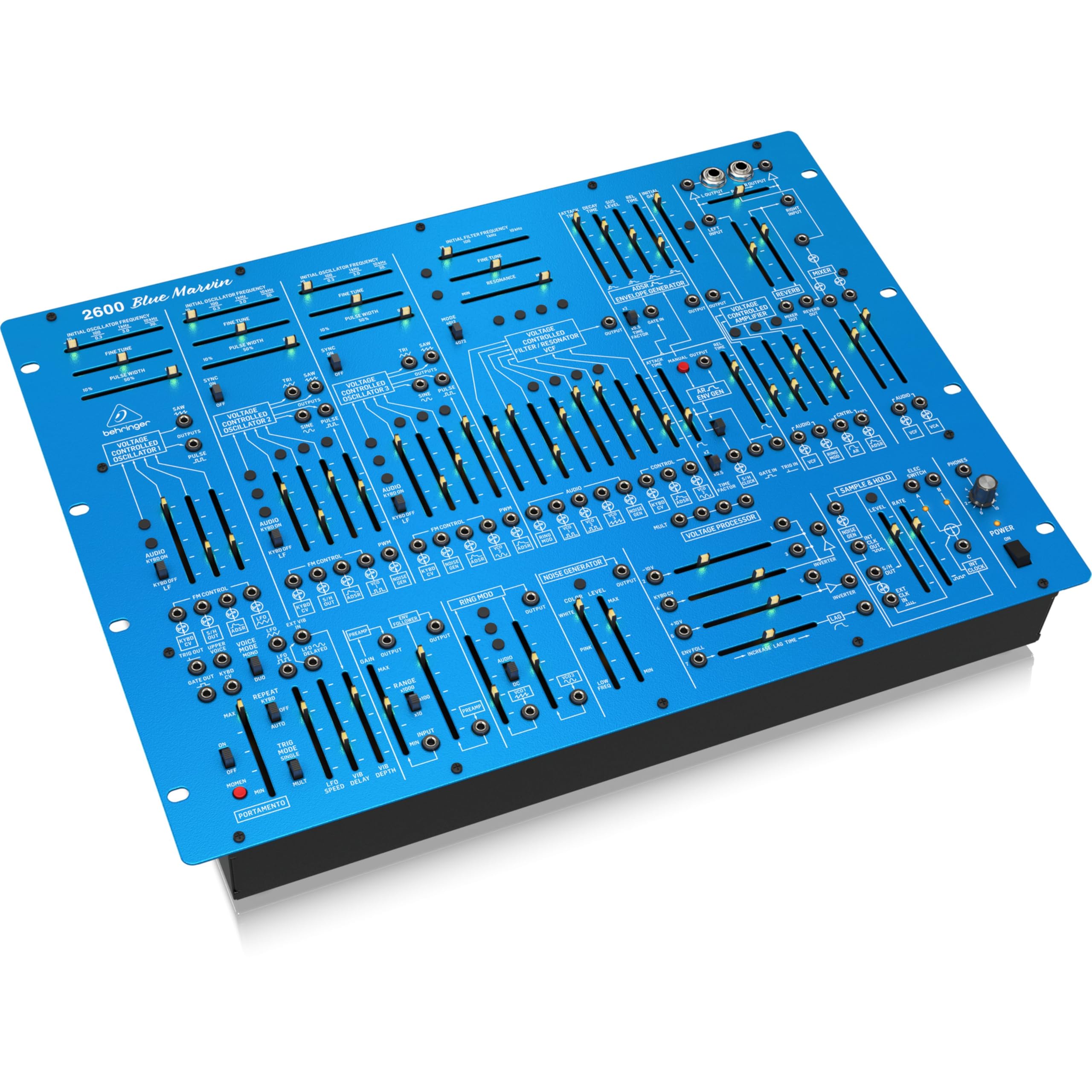 Amazon | Behringer アナログシンセサイザー ブルーモデル セミ