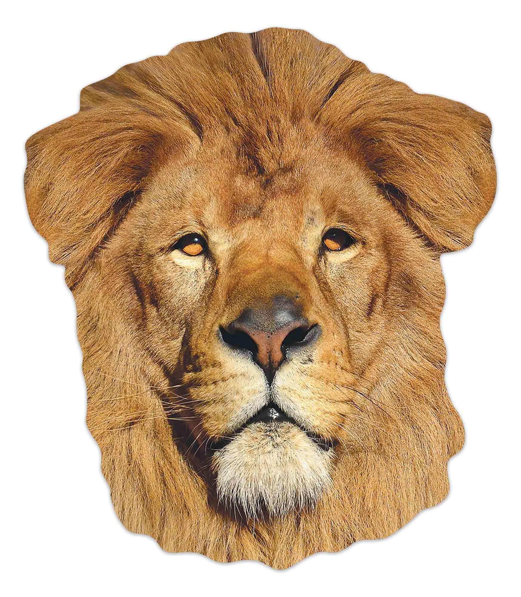 STAR CUTOUTS SM386 Lion Animal Cardboard Face Mask – Safari Costume Fancy Dress, Party Favour & Kids Dress Up Mask