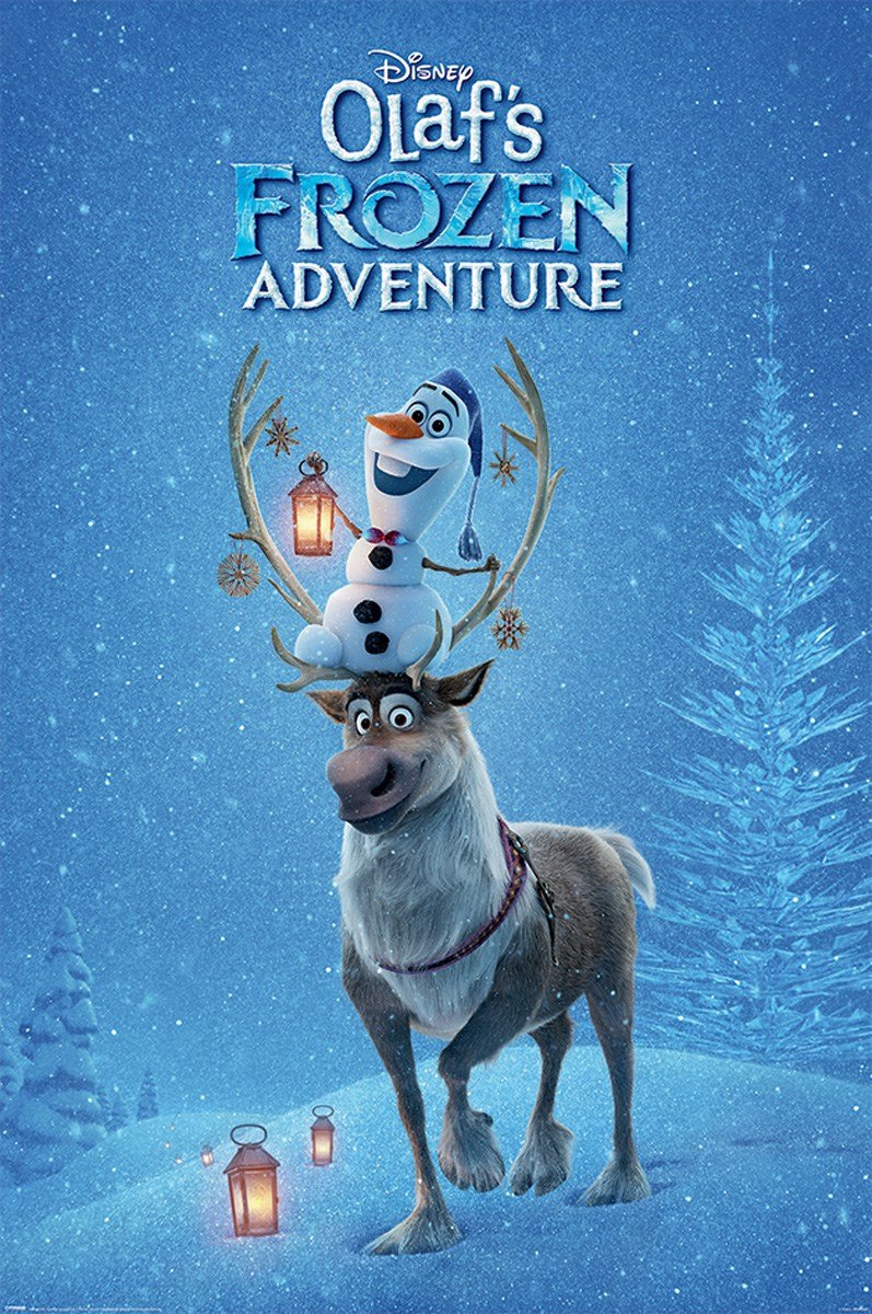 Pyramid International "One Sheet Olaf's Frozen Adventure Maxi Poster, Multi-Colour, 61 x 91.5 x 1.3 cm