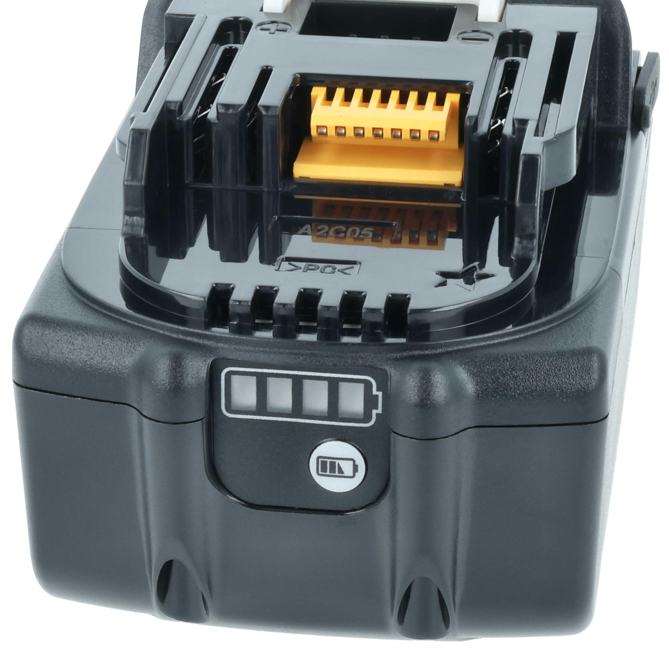 vhbw Akumulator zamienny do Makita BL1860B do narzędzi (6000 mAh, litowo-jonowy, 18 V), 1 x gniazdo USB-C