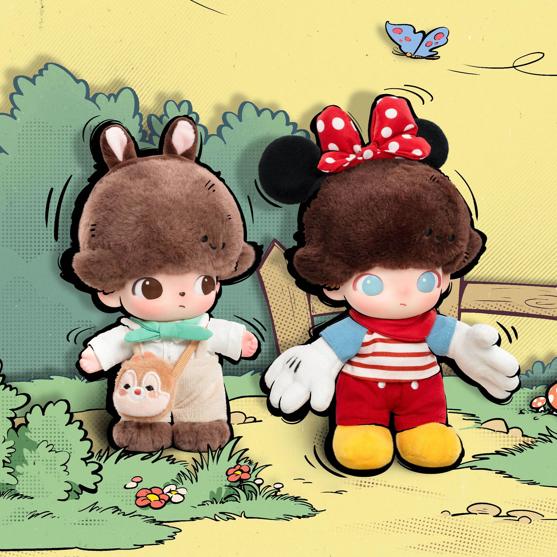 POP MART DIMOO World × Disney Series-Vinyl Plush Keychain Blind