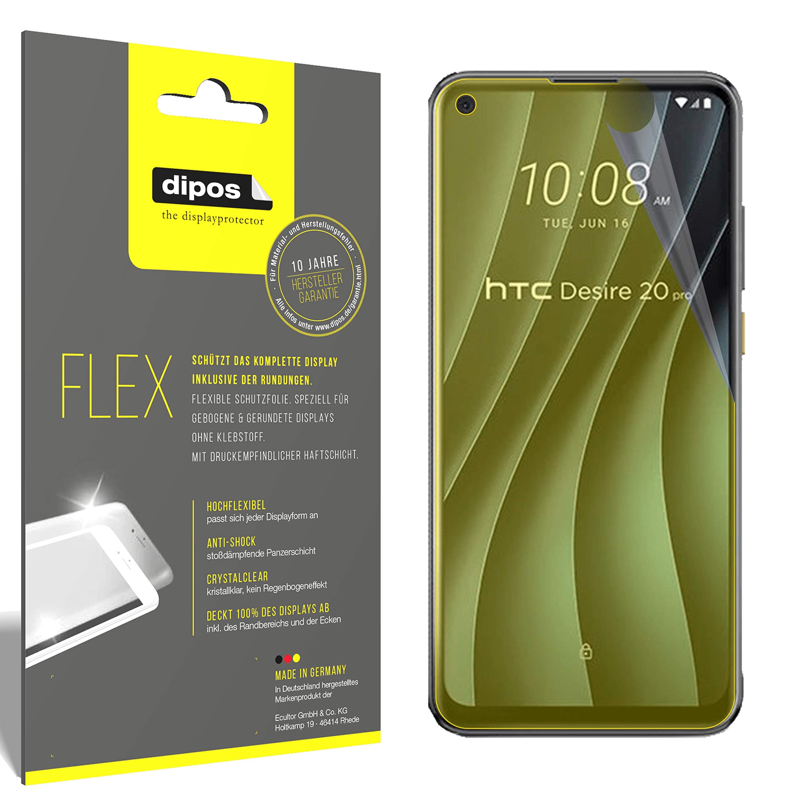 2x Pellicola per Blackberry Key 2 Protettiva Protezione Schermo Cristallo dipos