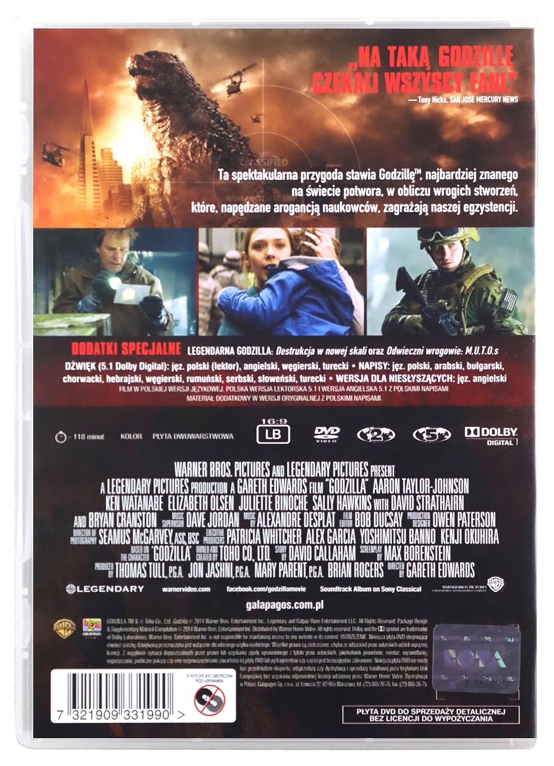Godzilla [DVD] (English audio. English subtitles)