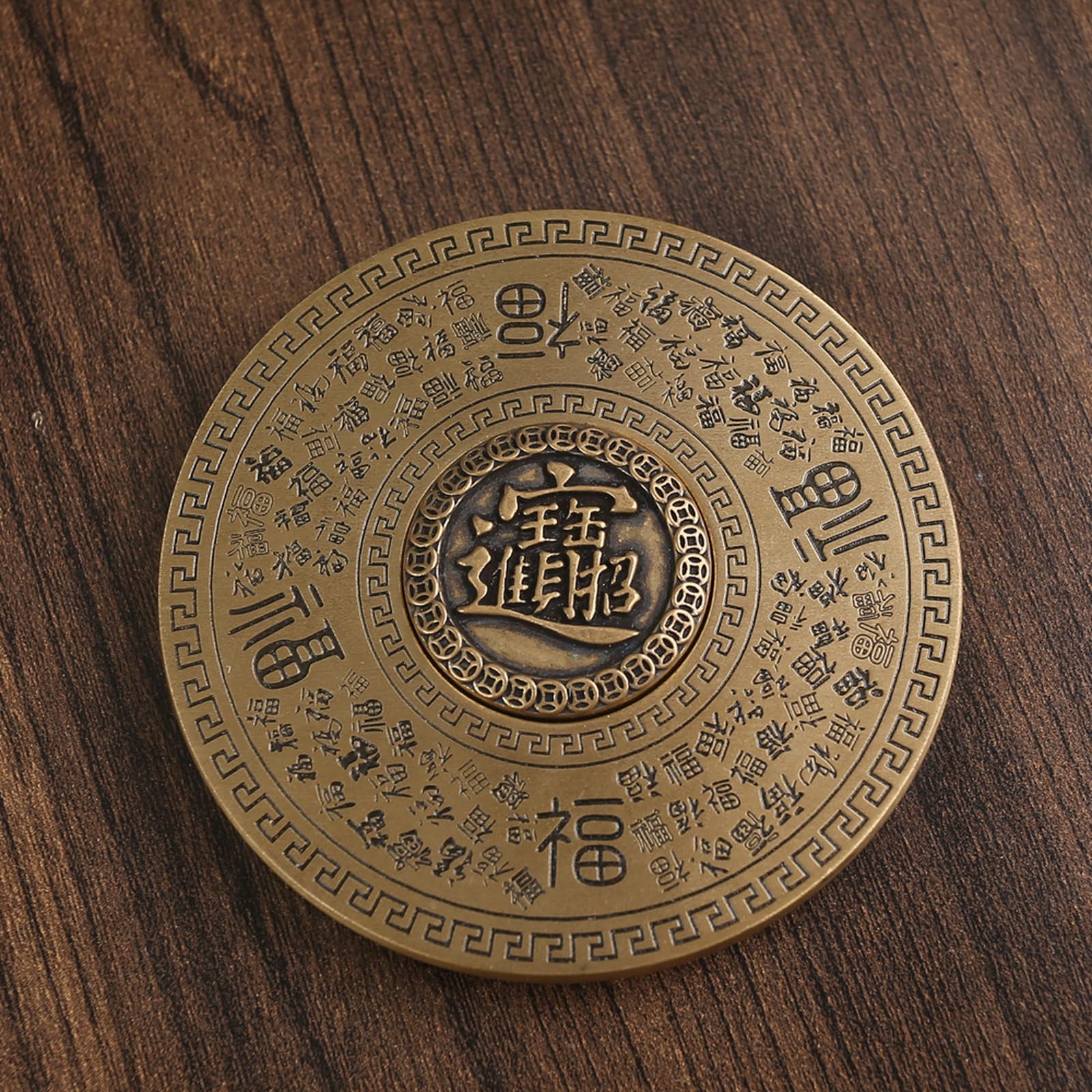 NBKLSWSUI Handmade Brass Compass Sculpture For Men's Office Desk&man Cave Vintage Decor Unique Feng Shui