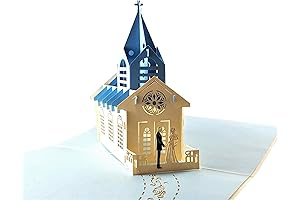 iGifts And Cards Beautiful Wedding Chapel 3D Pop Up Card