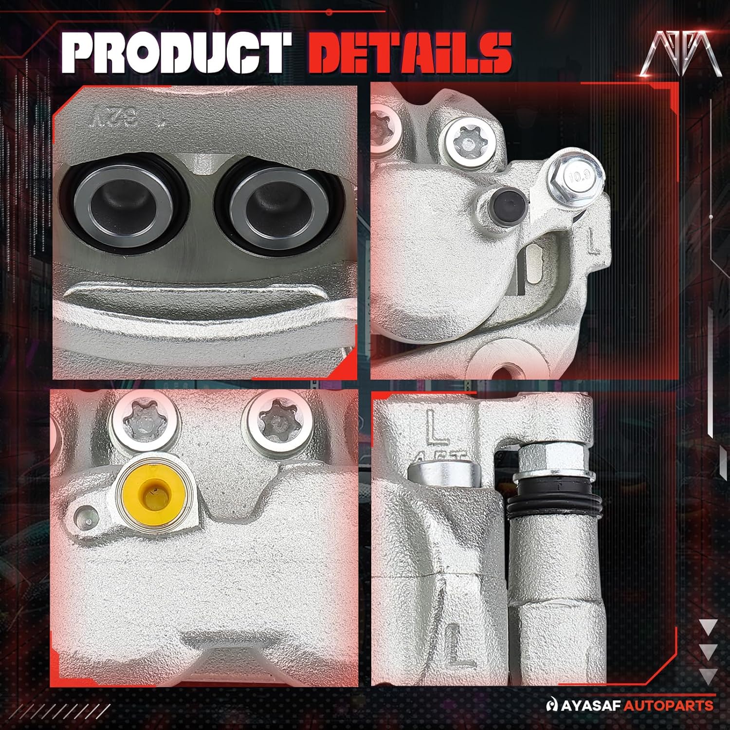 MAYASAF 19B2775 Front Left Brake Caliper Driver Side for Lexus 1998-05 GS300/1998-00 GS400/2001-05 GS430/2002-10 SC430 (Front Left)