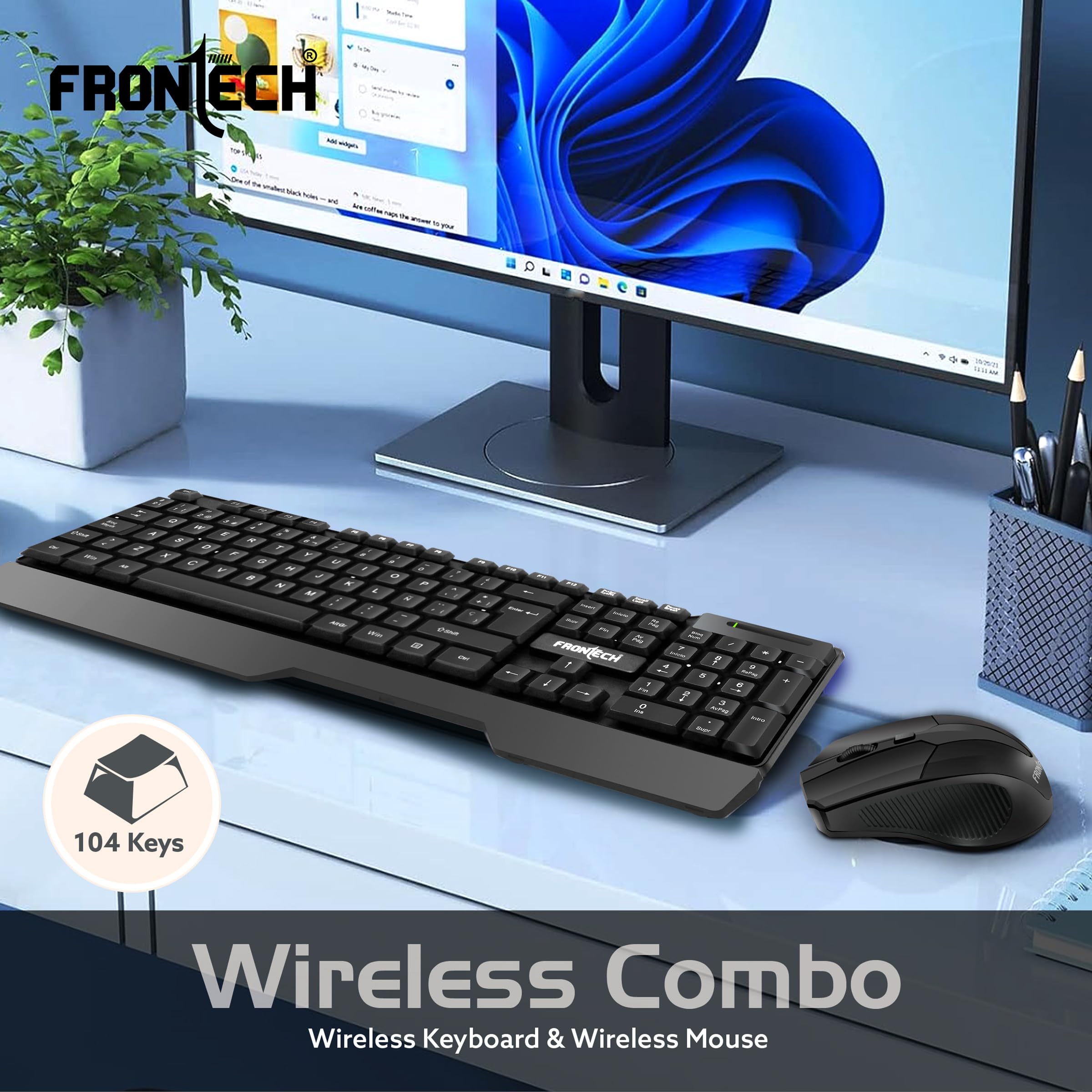 Amazon.in: Buy FRONTECH Wireless Keyboard and Mouse Combo