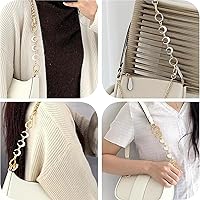 Vista 4 de 2 unidades extensoras de bolsa de cadena de corazón y luna, extensores de correa para bolso, cadena de oro, correa de repuesto para monedero