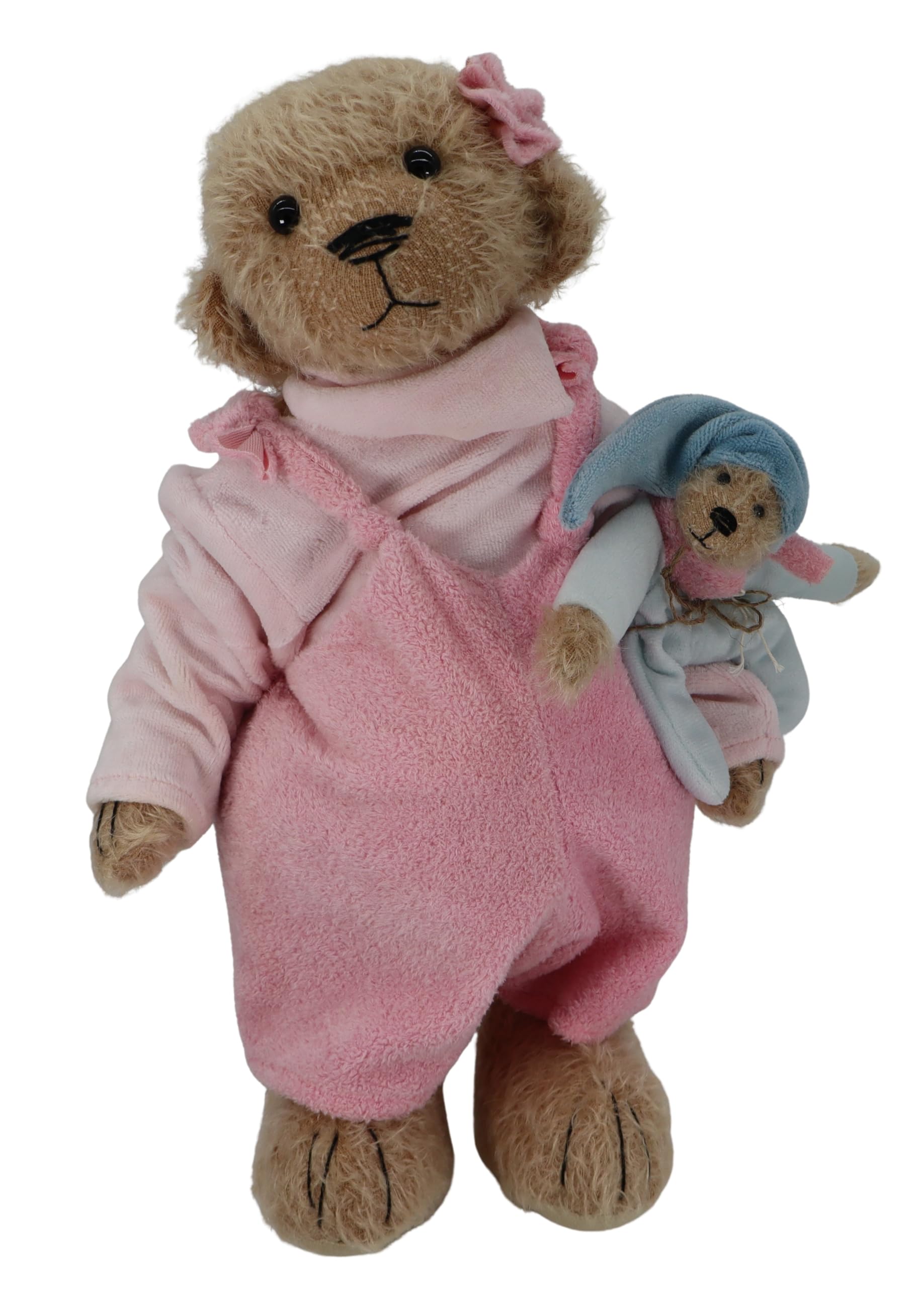 Clemens Sammler Teddy Bär Schwesterchen 36 cm | Feinstes Mohair | Weich & Kuschelig | Made in Germany | 5-Fach Gegliedert | Inklusive limitiertem Sammlerpass