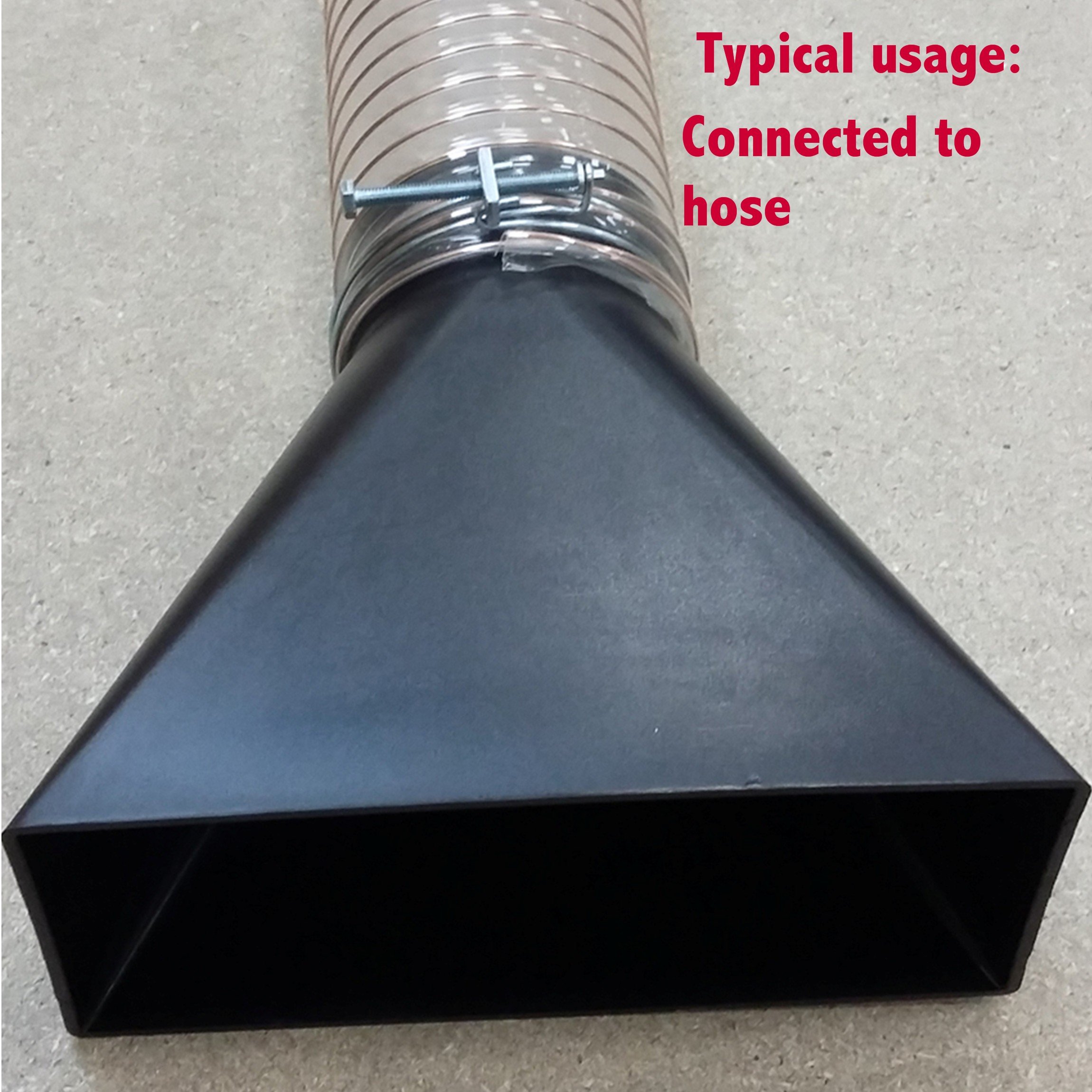 DH250 Dust Extractor Hose Fitting 250 X 110mm Extraction Hood 100mm 4