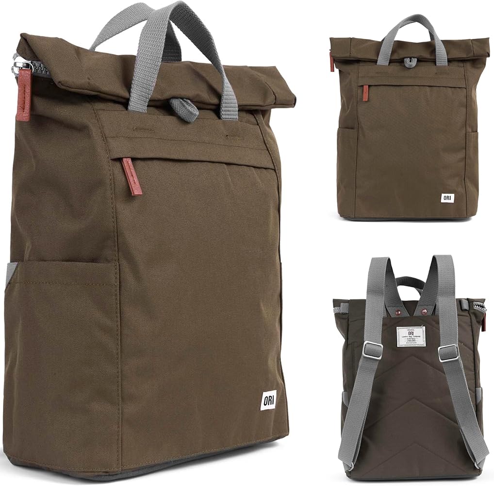 Amazon.com: ORI LONDON Rolltop Backpack - Large Travel Backpack