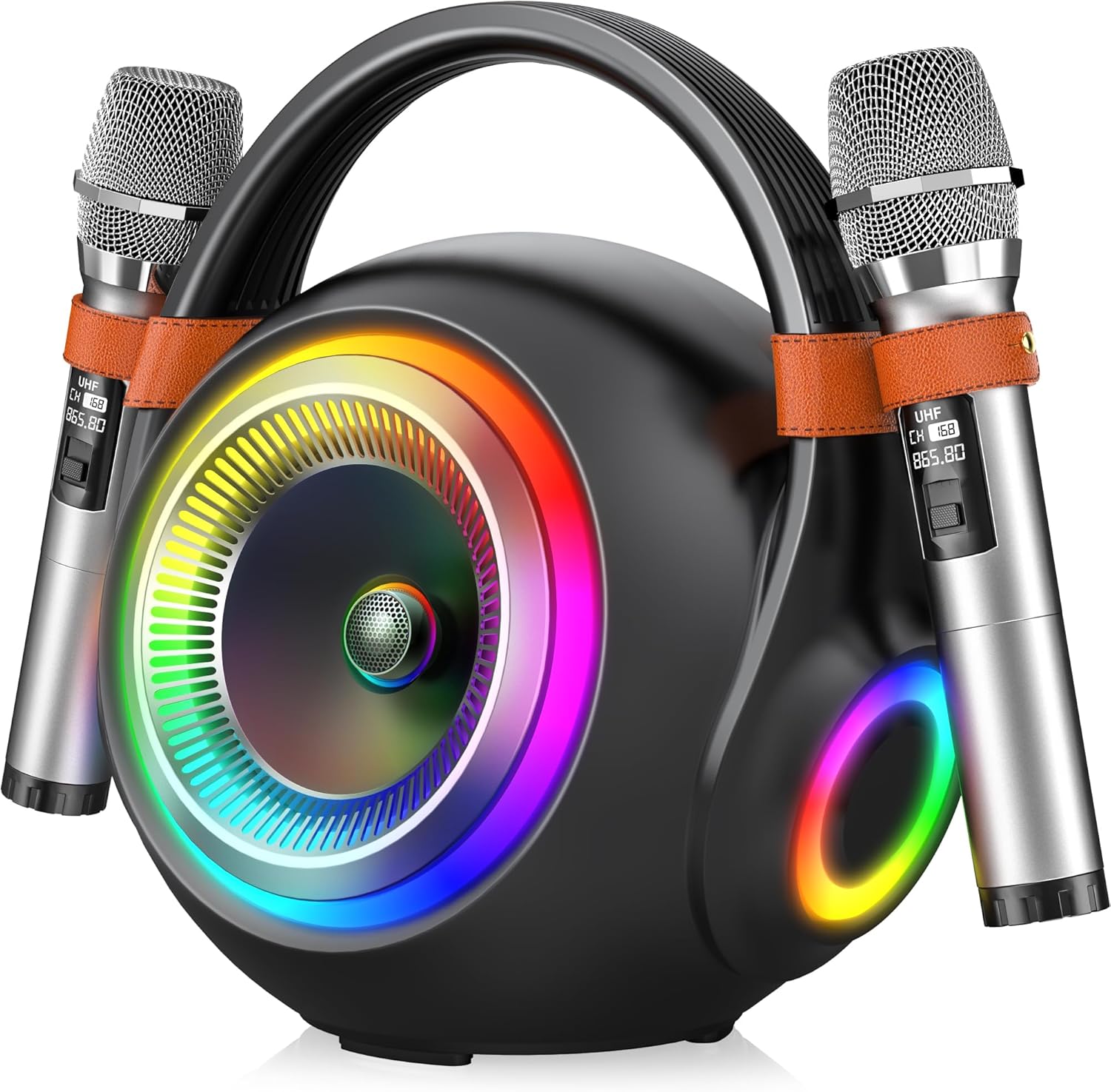 XZL Karaoke Machine, Portable PA System, Powerful Speaker with 2