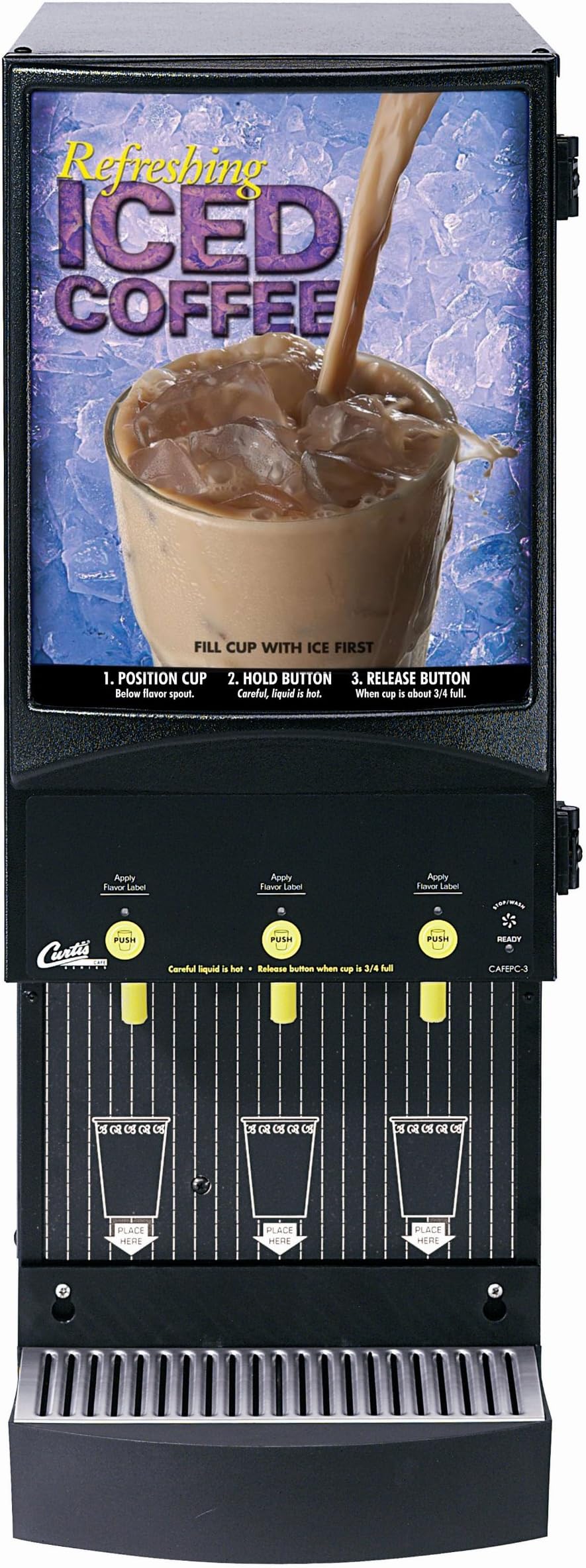 Wilbur Curtis Café Primo Iced Coffee System 3 Station Iced Coffee (4 Lb Hoppers) - Commercial Iced Coffee Machine - CAFEPC3CS10900 (Each)