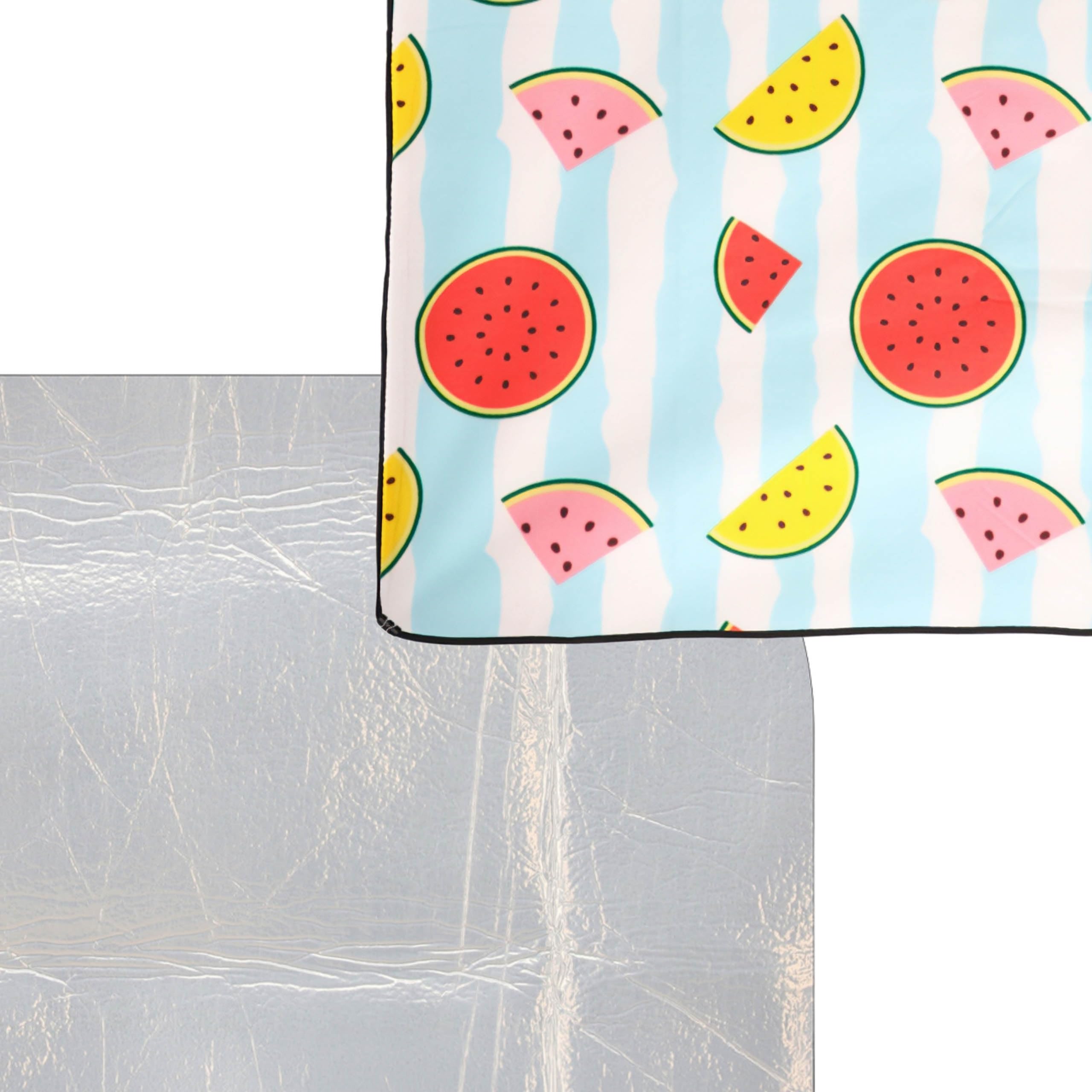 Coperta da picnic con isolamento termico, tappetino da spiaggia, impermeabile, con manico (multicolore, 200 x 200 cm)