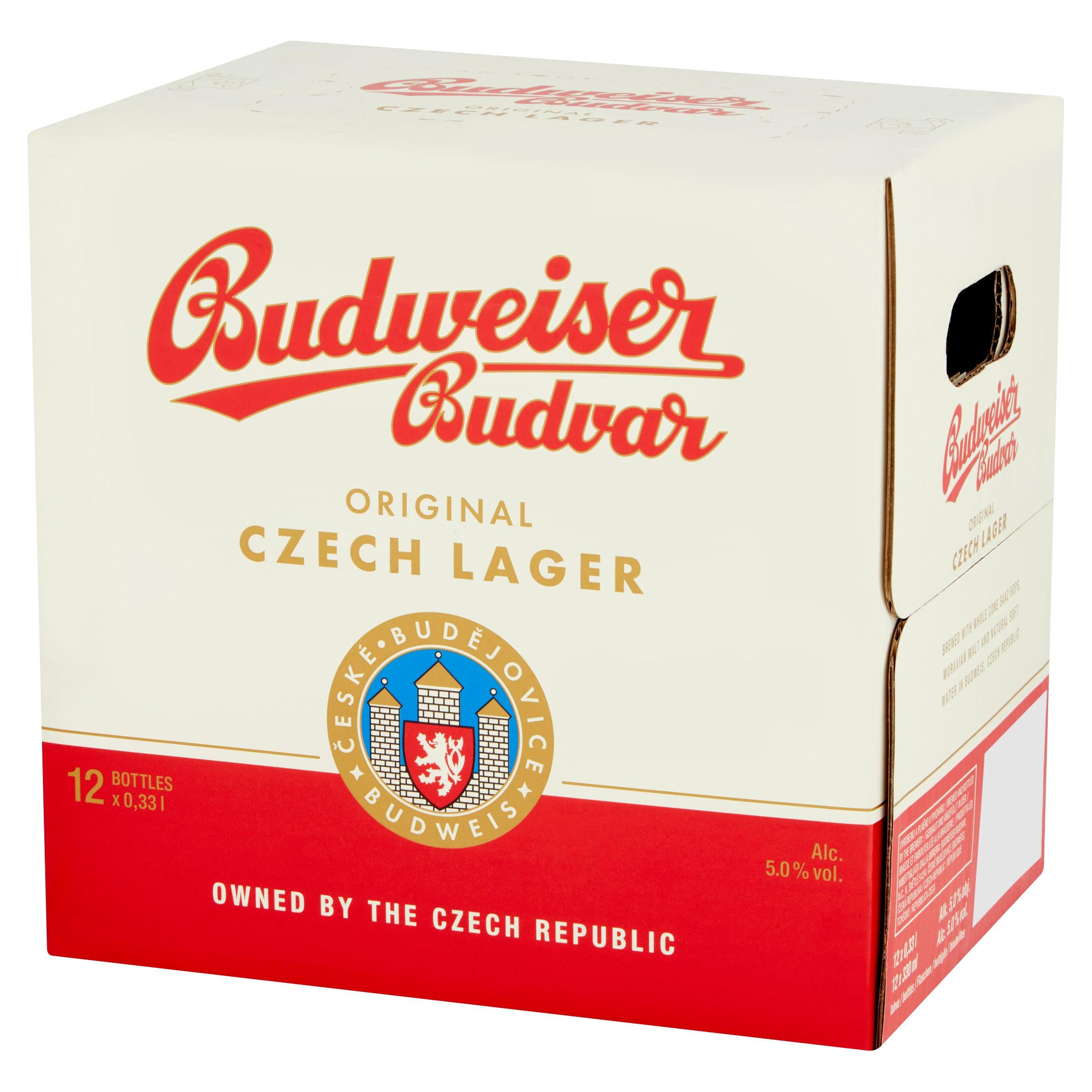 Budweiser Budvar Original Czech Lager 12 x 330ml