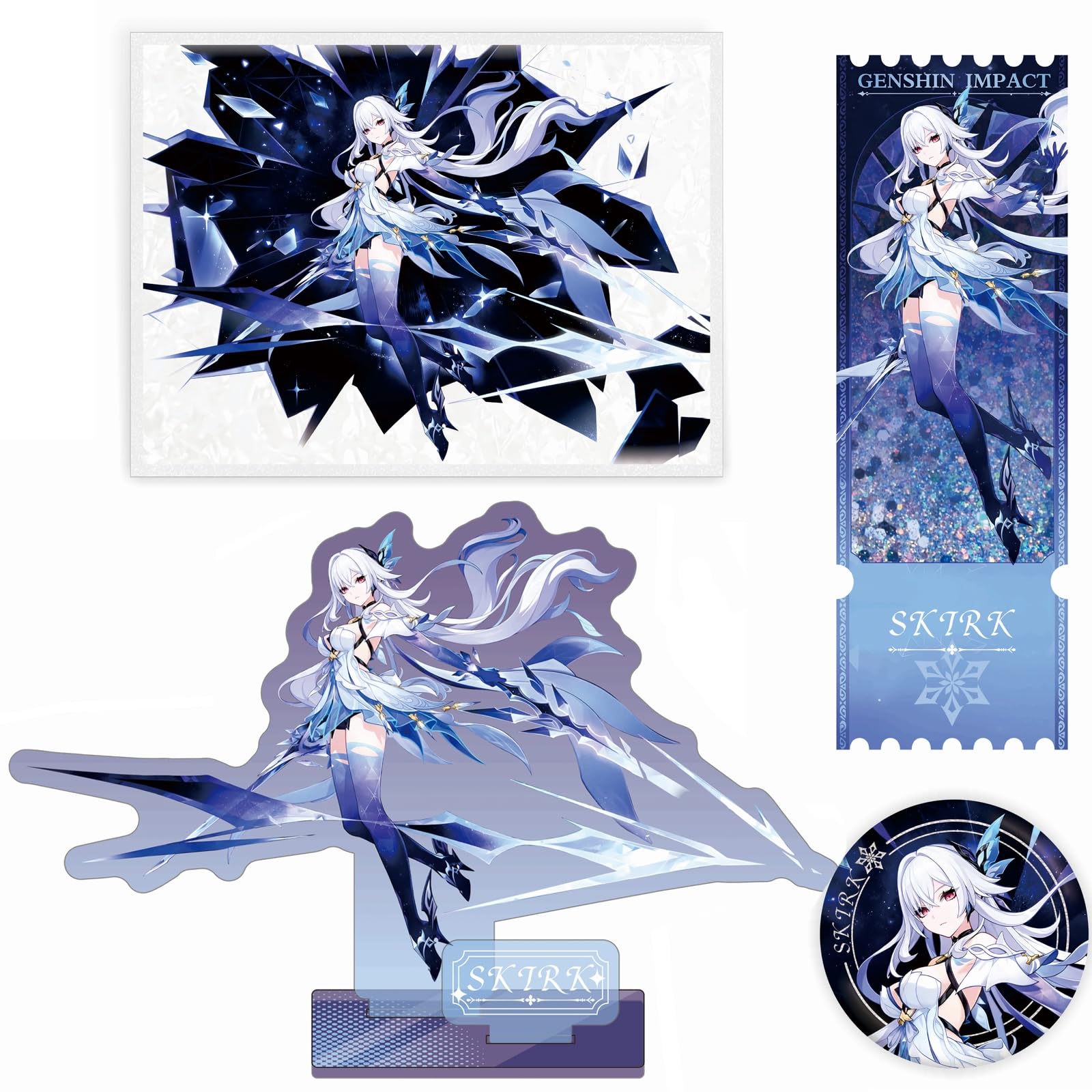 原神　クレー　オープンベータ限定アクスタ　色紙 Amazon.co.jp: 原神 スカーク グッズ 4点セット アクリル
