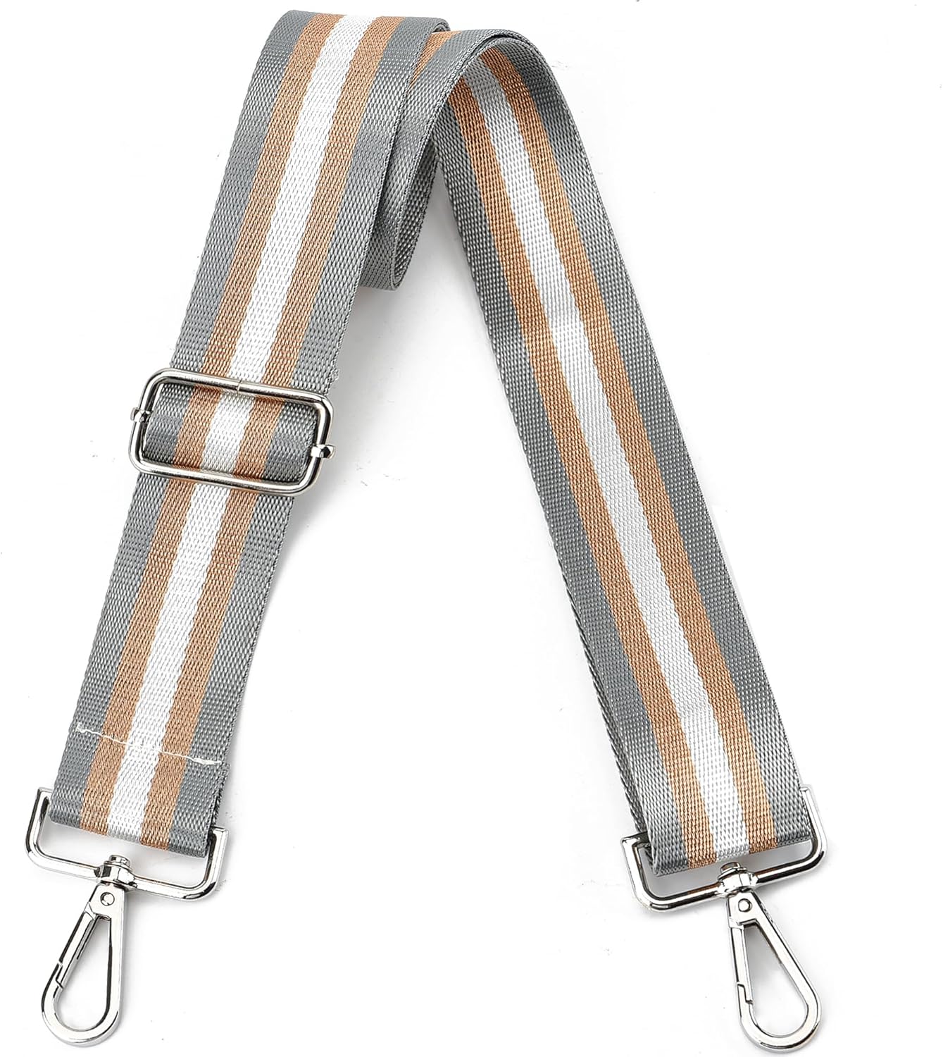 LVYOUME Purse Strap Silver Hardware Wide Bag Straps