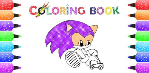 The Hedgehog Glitter Coloring Book