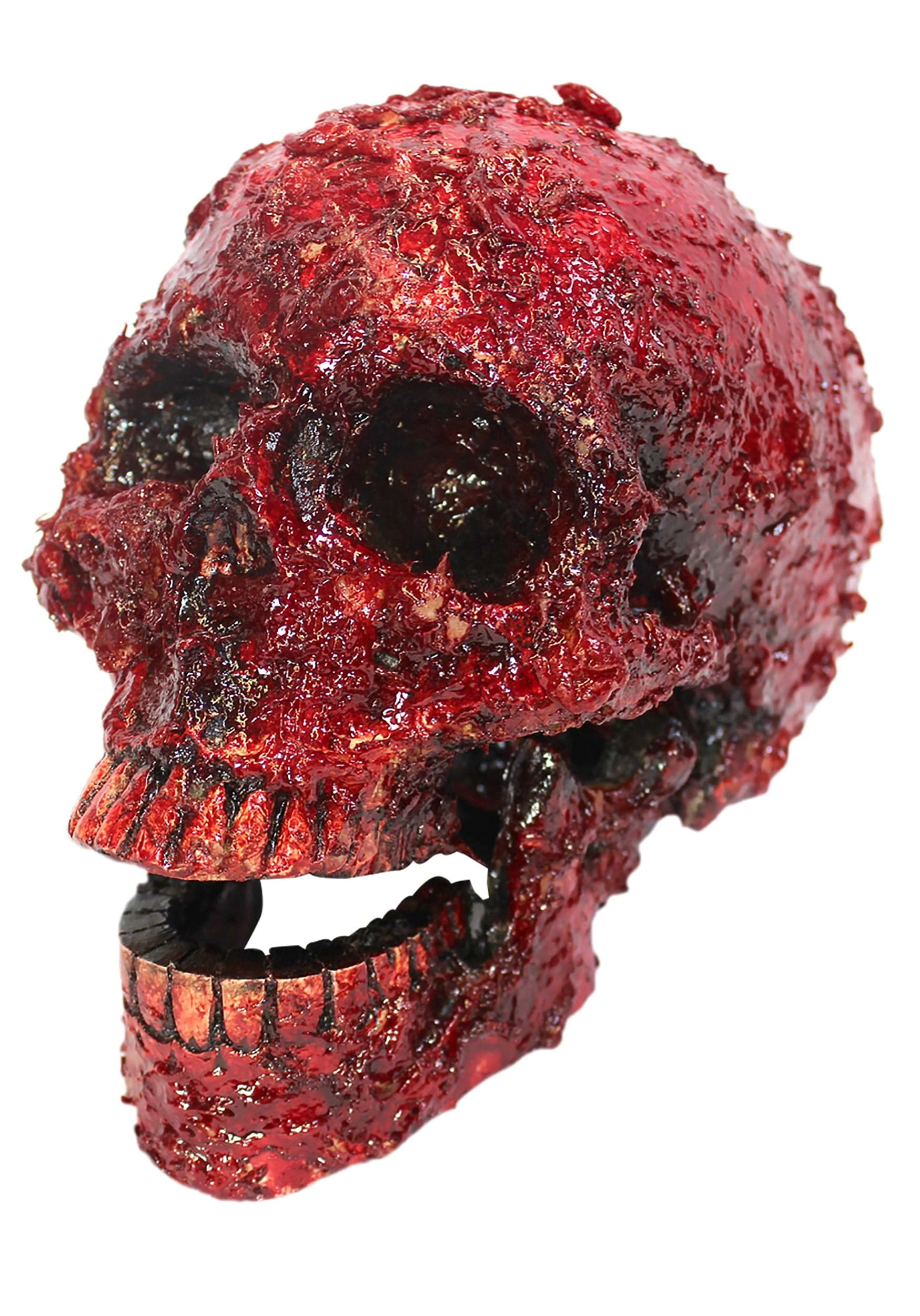 Ghoulish Production - Experimento de Calavera de Resina Ensangrentada, Línea Resin Cranium, Disfraz de Látex Resistente, Pintada a Mano, Halloween, Desfile de Carnaval, Fiesta de Disfraces