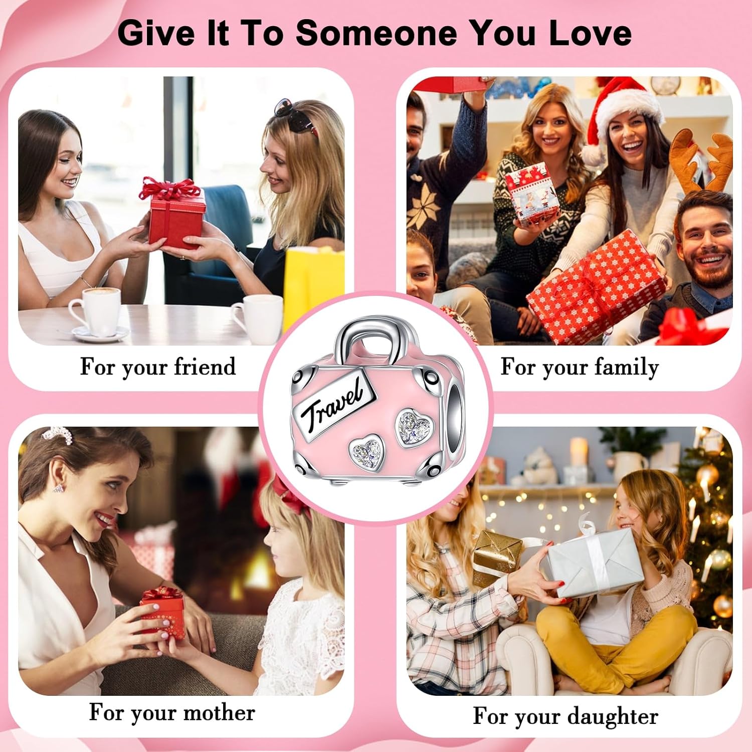 925 Sterling Silver Charms fits Bracelets and Necklace Pendant Bead Charms Jewelry Gift for Women Family Friends - Image 9