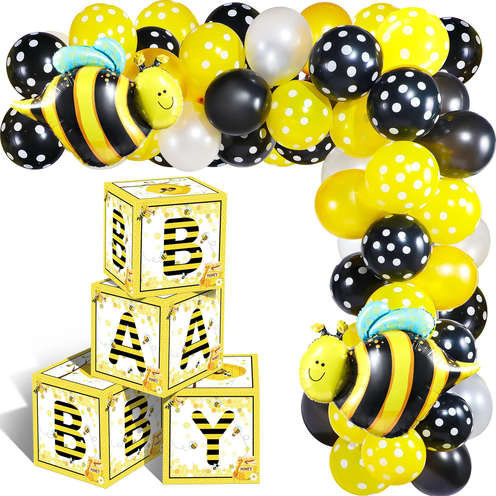 Buy Bee Baby Shower Balloon Boxes Honeybee Blocks What Will It Bee Gender Reveal Boxes Bee Day