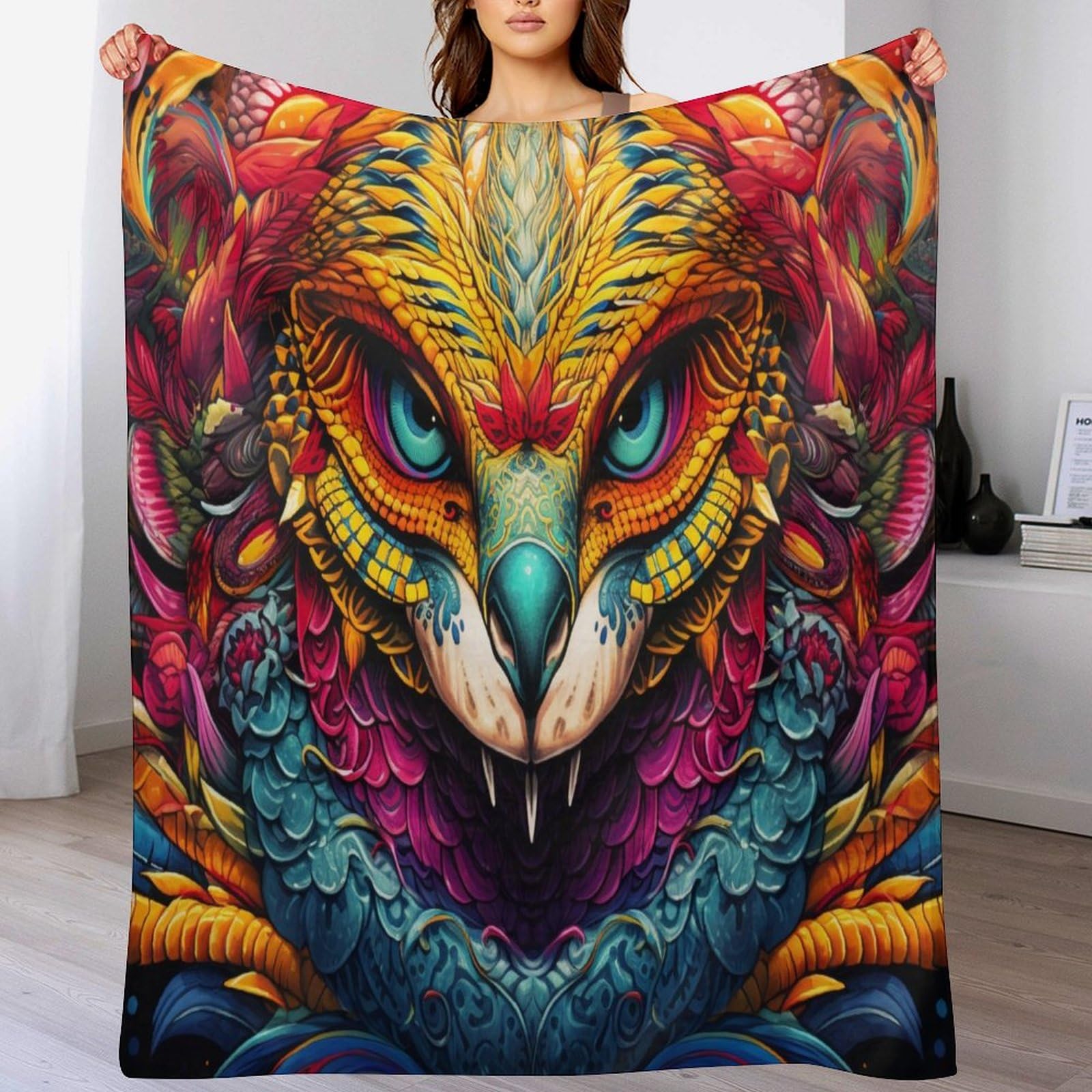 Couverture de canapé chaude motif serpent pour vos soirées cocooning