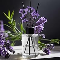 Vista 2 de Difusor de varillas, juego de difusores de aceite esencial de lavanda Binca Vidou para decoración de oficina, dormitorio, sala de estar