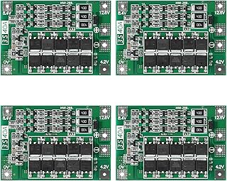 QCCAN 3S 40A 12.6V Li-ion Lithium Battery Protection Board PCB BMS Charger Protection Circuit for Drill Motor (3S 40A)…