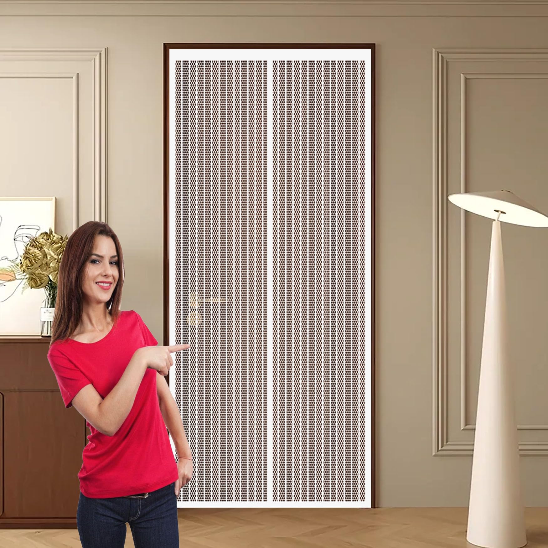 Moustiquaire porte 98x210 cm pour votre balcon et été