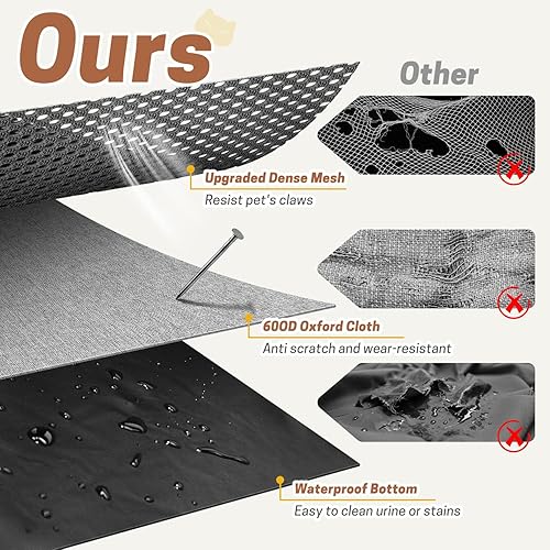 Miniatura 4 de Seiyierr Corralito plegable para mascotas - Corralito para gatos y cachorros, jaula de viaje para perros con funda de transporte, tienda de campaña