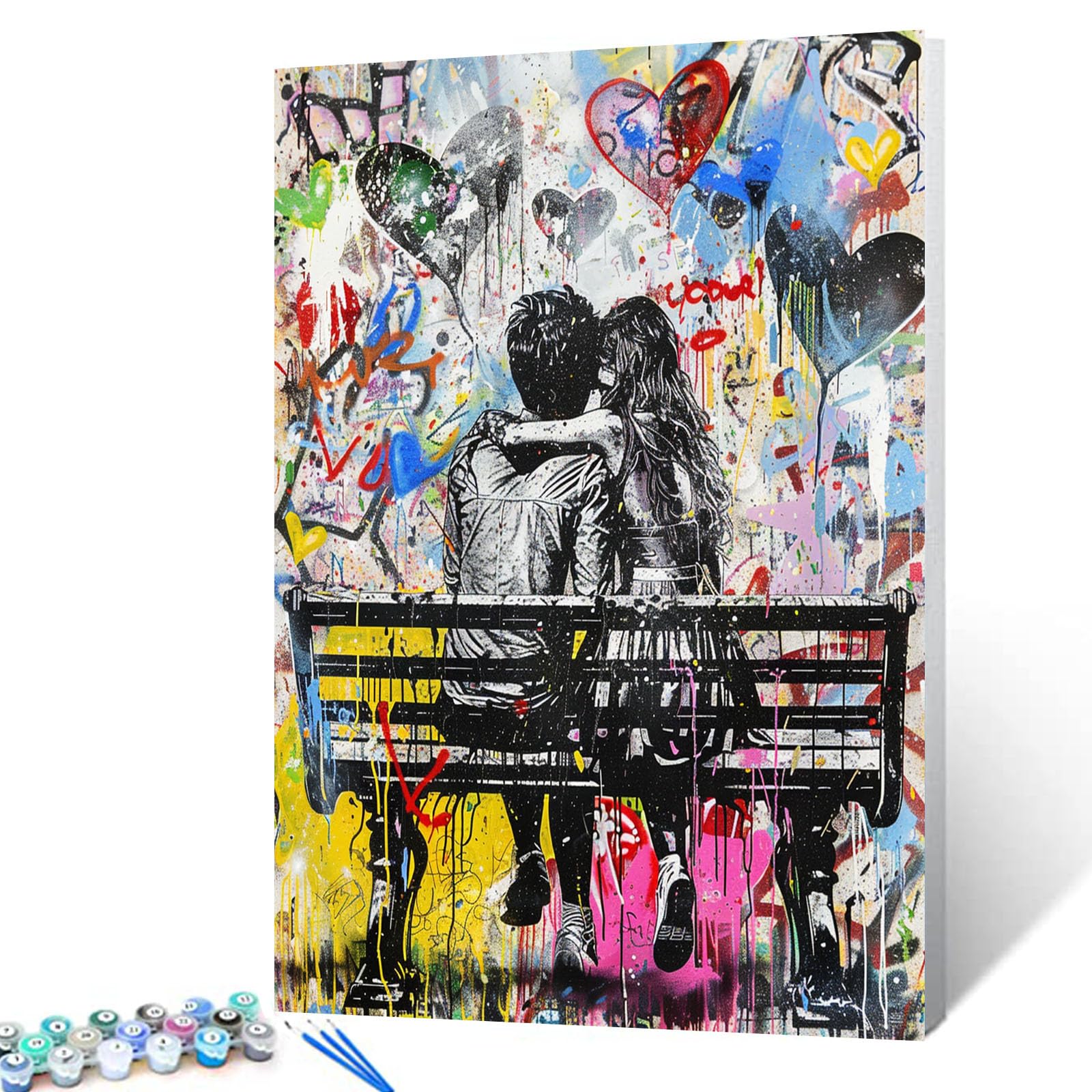 Tucocoo Peinture Par Numéro Adulte - Kit Toile 40x50cm Avec Pinceaux Et Peintures Acryliques