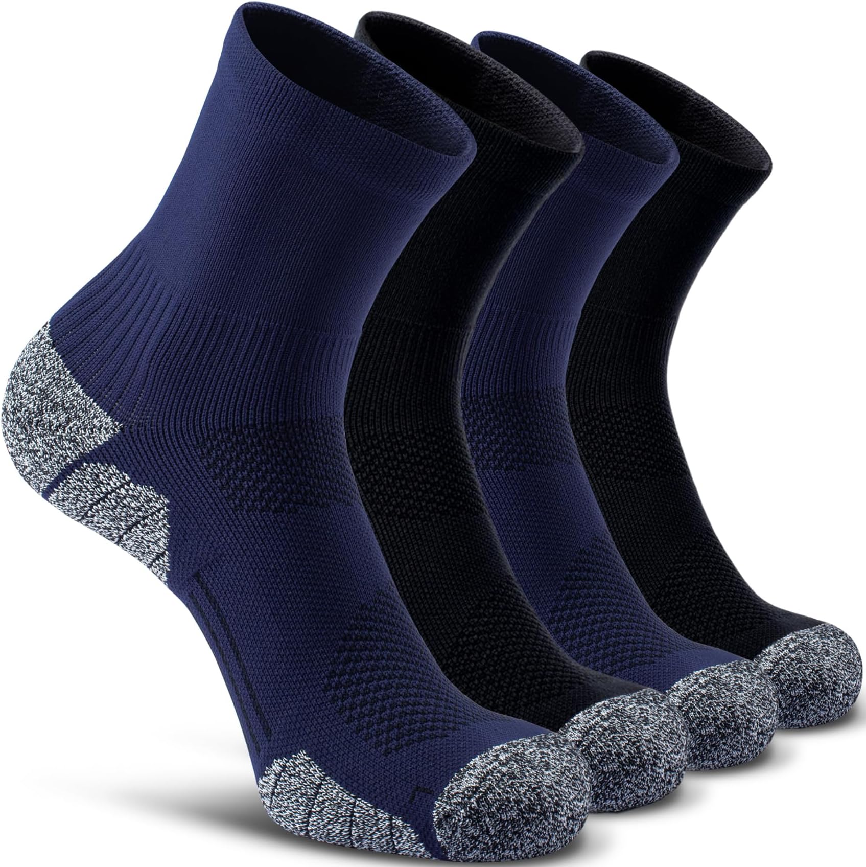 CWVLCCompression Athletic Quarter Socks Cushioned for Men Women