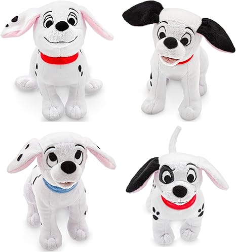 Amazon Co Jp Disney Store 101 ダルメシアンぬいぐるみ ミニビーンバッグ 4個セット パッチ ペニー 幸運 ローリー おもちゃ