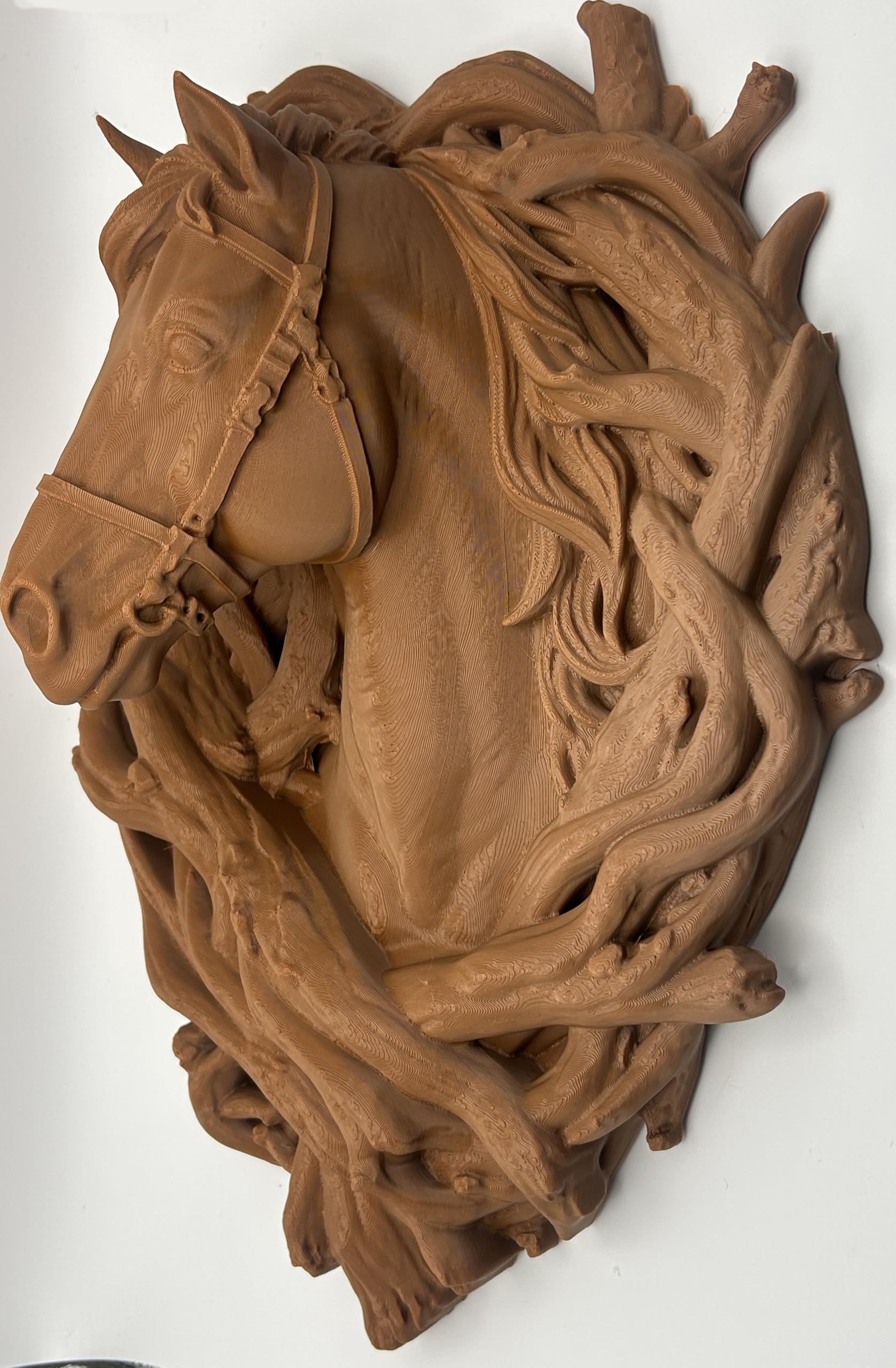 Nex-Home Scultura Testa Cavallo da Parete 3D – Decorazione Rustica Moderna, Wall Art Animale Contemporanea, Decorativa, Scultura Artistica per Casa, Studio, Ufficio, Rustico, Decorativo