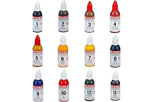 Mixol 12-Pack Paint Tint Colorant Kit, Universal Dye for Latex & Oil-Based...