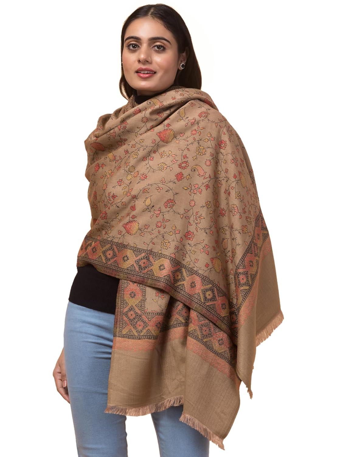 tweedle Women’s Beautiful Acrylic l Stole/Shawl/Wrap for Mild Winters,Ambi Jaal Design All Weather Scarf (28 x 80 Inches) tweedle Women’s Beautiful Acrylic l Stole/Shawl/Wrap for Mild Winters,Ambi Jaal Design All Weather Scarf (28 x 80 Inches)