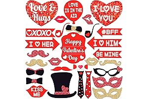 KatchOn Red Valentine Photo Props Pack