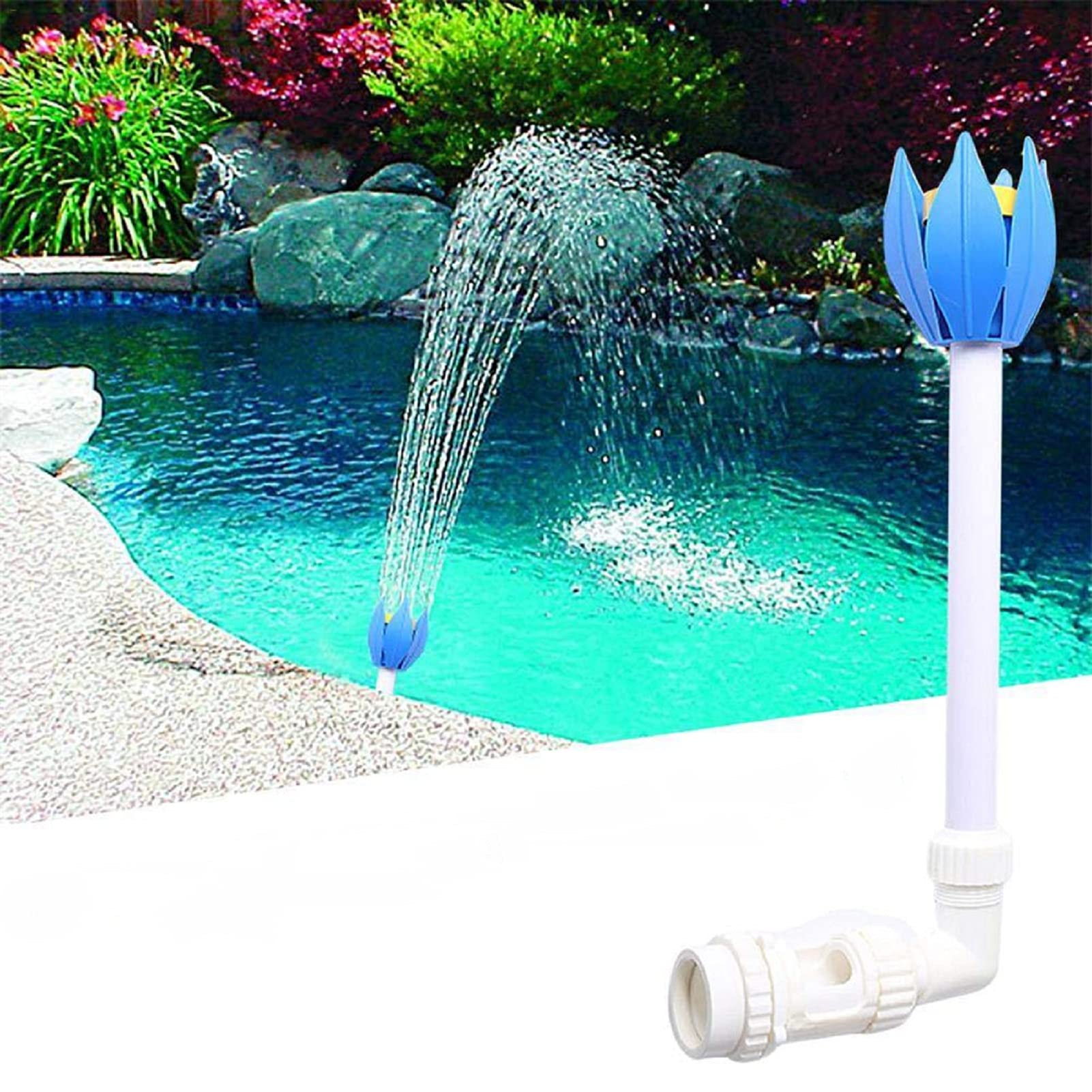Buy Aubess Pool Fountain Jet Adjustable Waterfall Pool Fountain,Pool