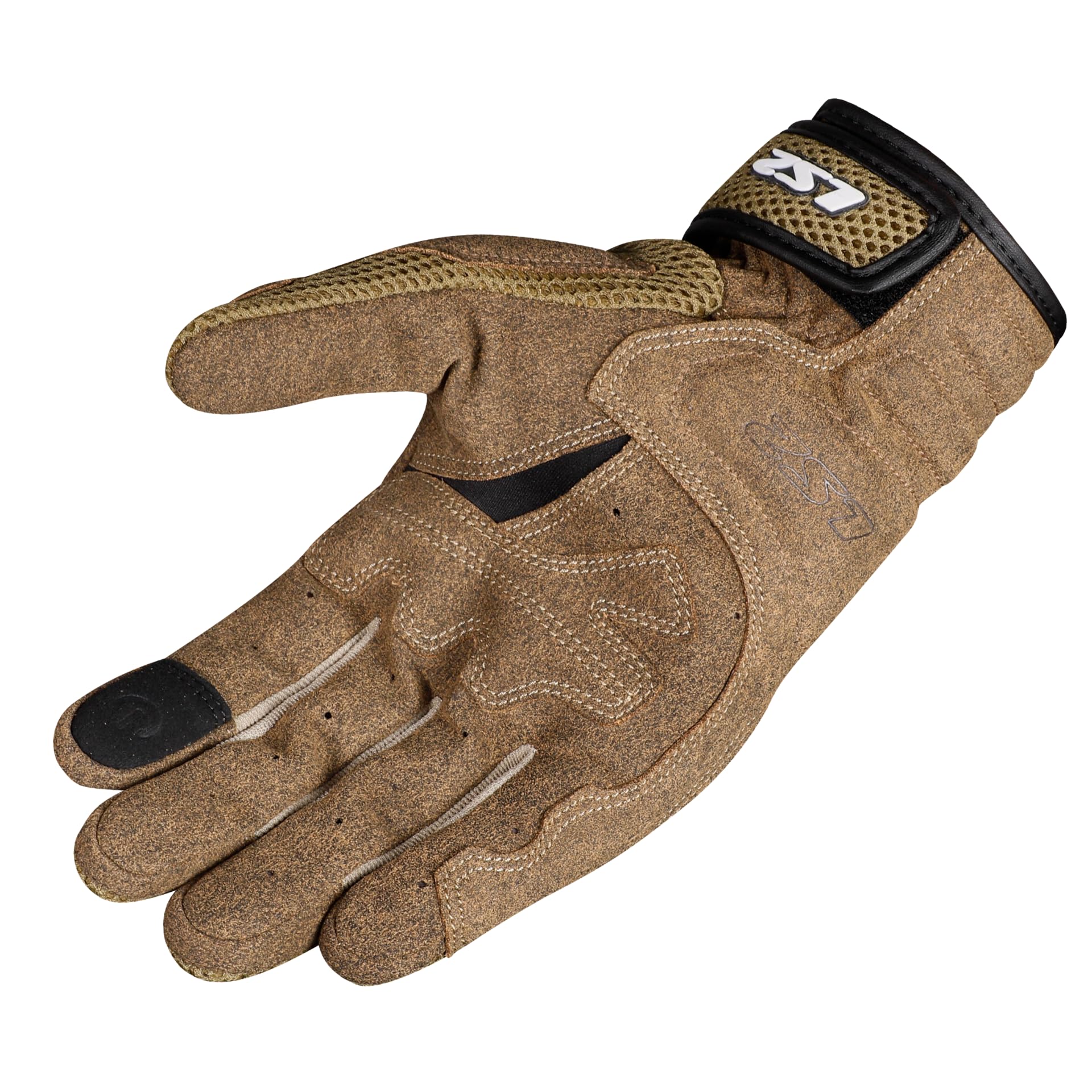 LS2 Kubra Guanti da moto, marrone, L