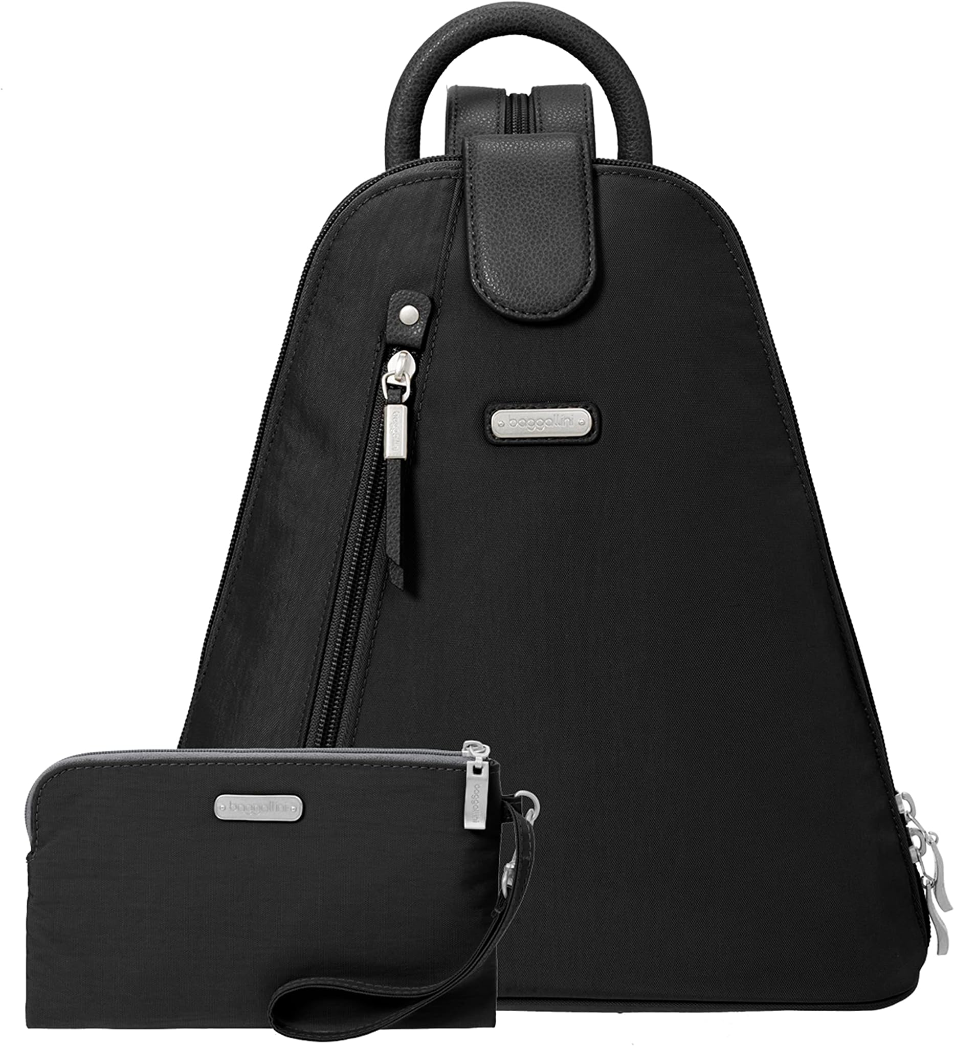 Metro Backpack with RFID Phone Wristlet - 9x11 Convertible Sling Bag for Women with Adjustable Shoulder Straps